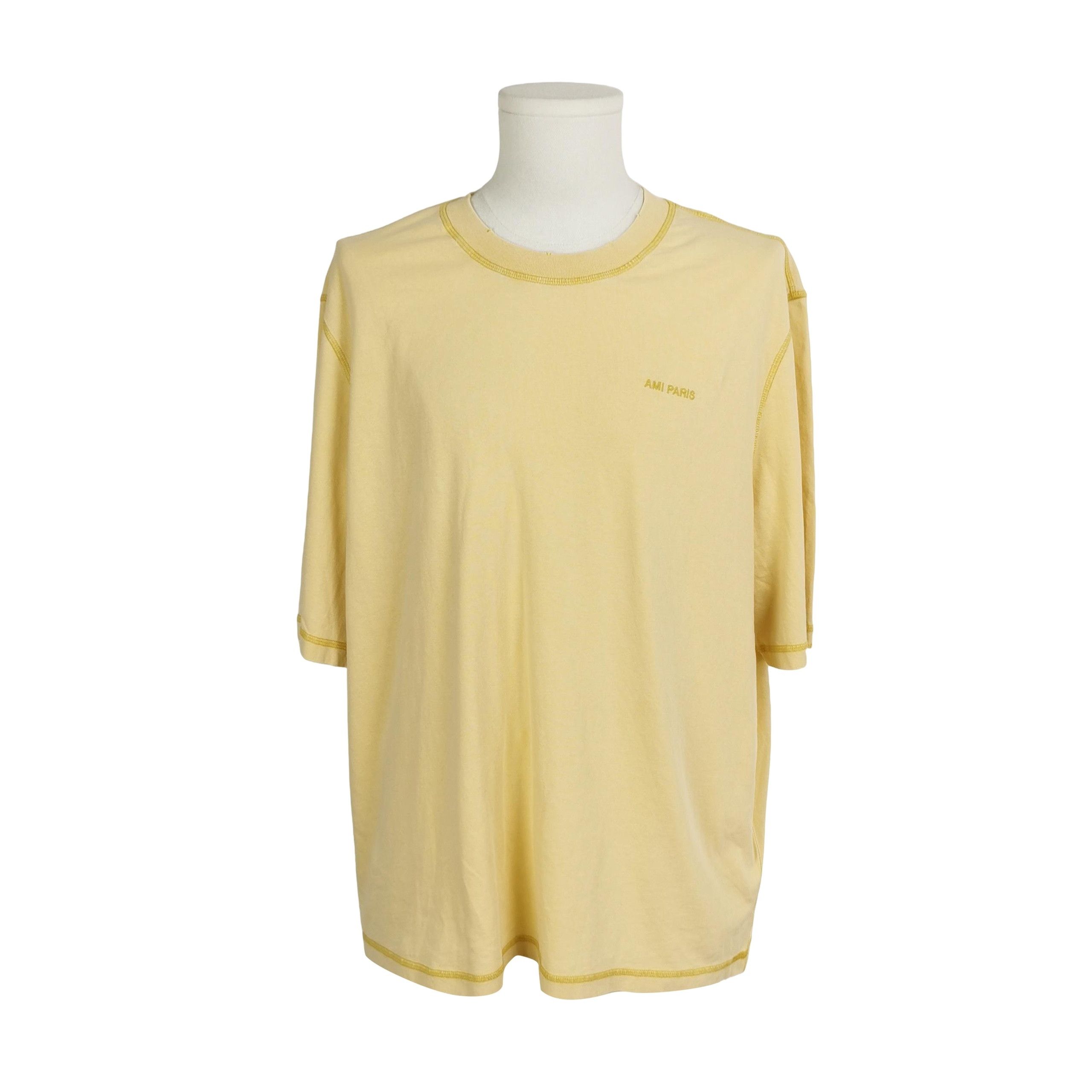 AMI AMI Alexandre Mattiussi Yellow Logo T-Shirt L Size US L / EU 52-54 / 3 - 1 Thumbnail