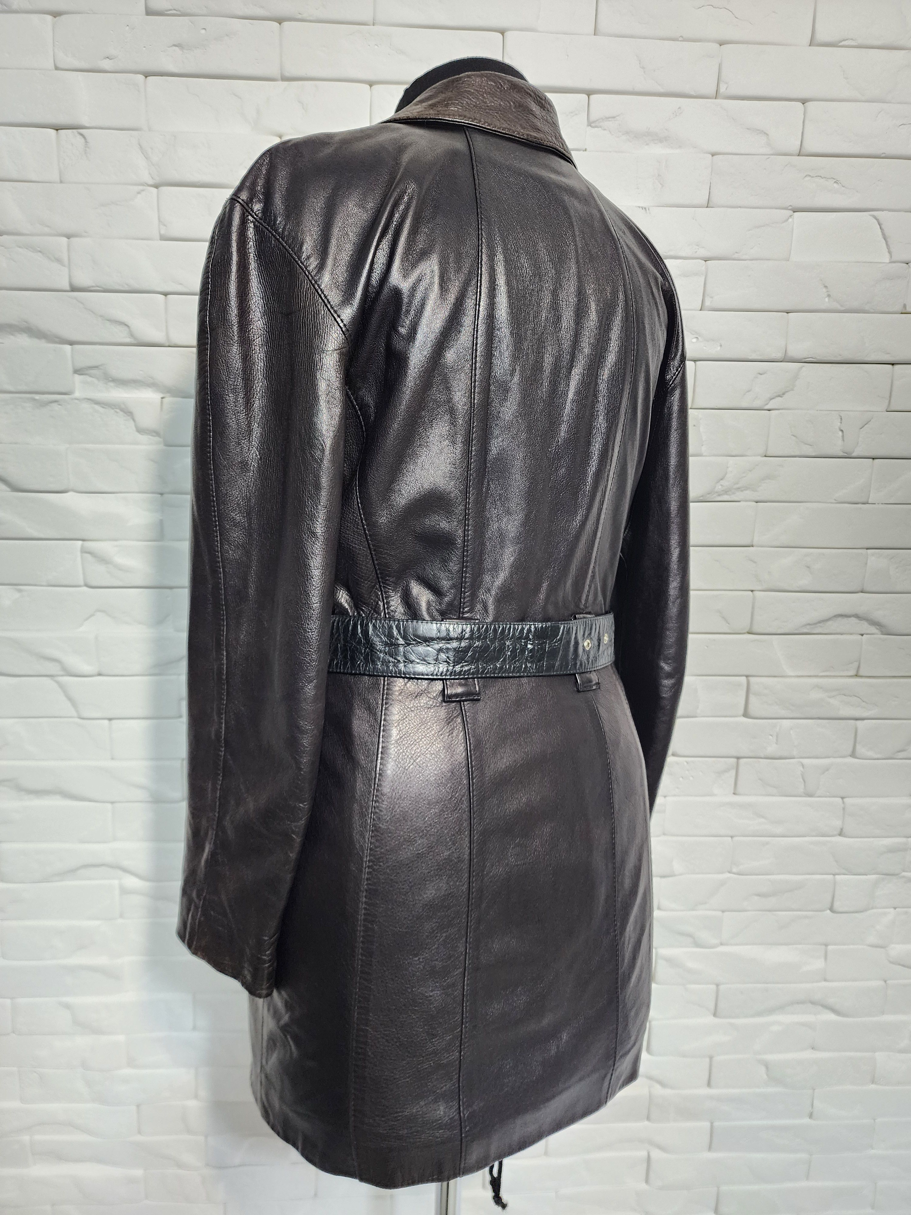 Genuine Leather Black Genuine Leather Jacket: Size S / US 4 / IT 40 - 6 Thumbnail