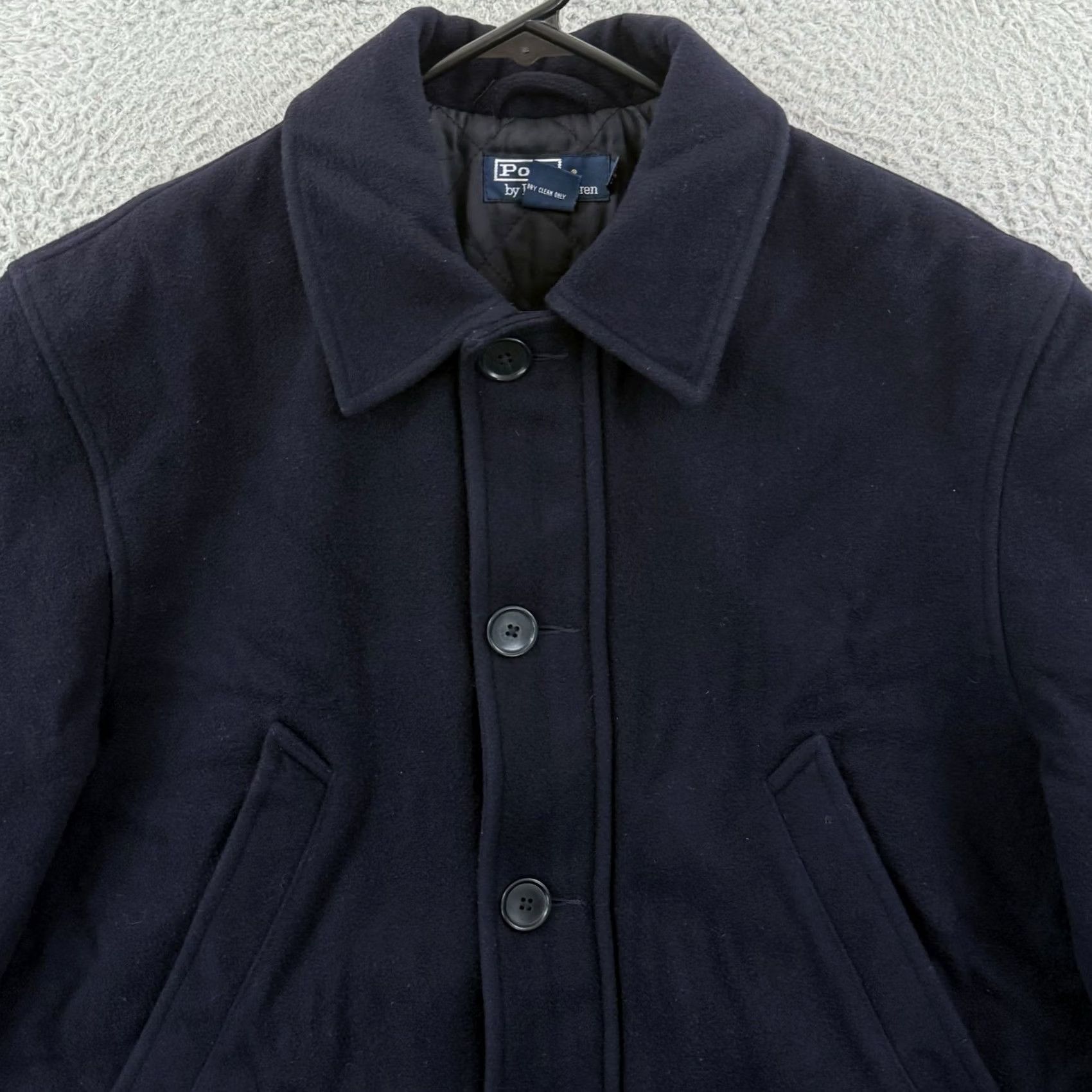 Polo Ralph Lauren Vintage Polo Ralph Lauren Pea Coat Mens Medium Wool Zip Button Quilted Jacket Size US M / EU 48-50 / 2 - 3 Thumbnail