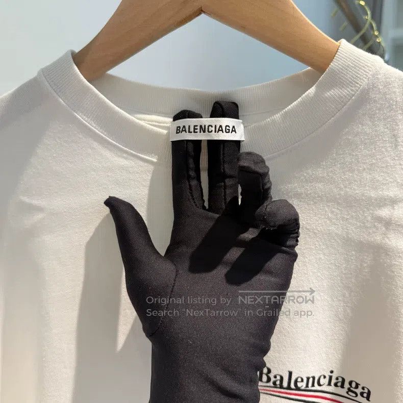 Balenciaga Balenciaga Classic White Coke Wave Logo Short Sleeve T-Shi Size US XS / EU 42 / 0 - 4 Thumbnail