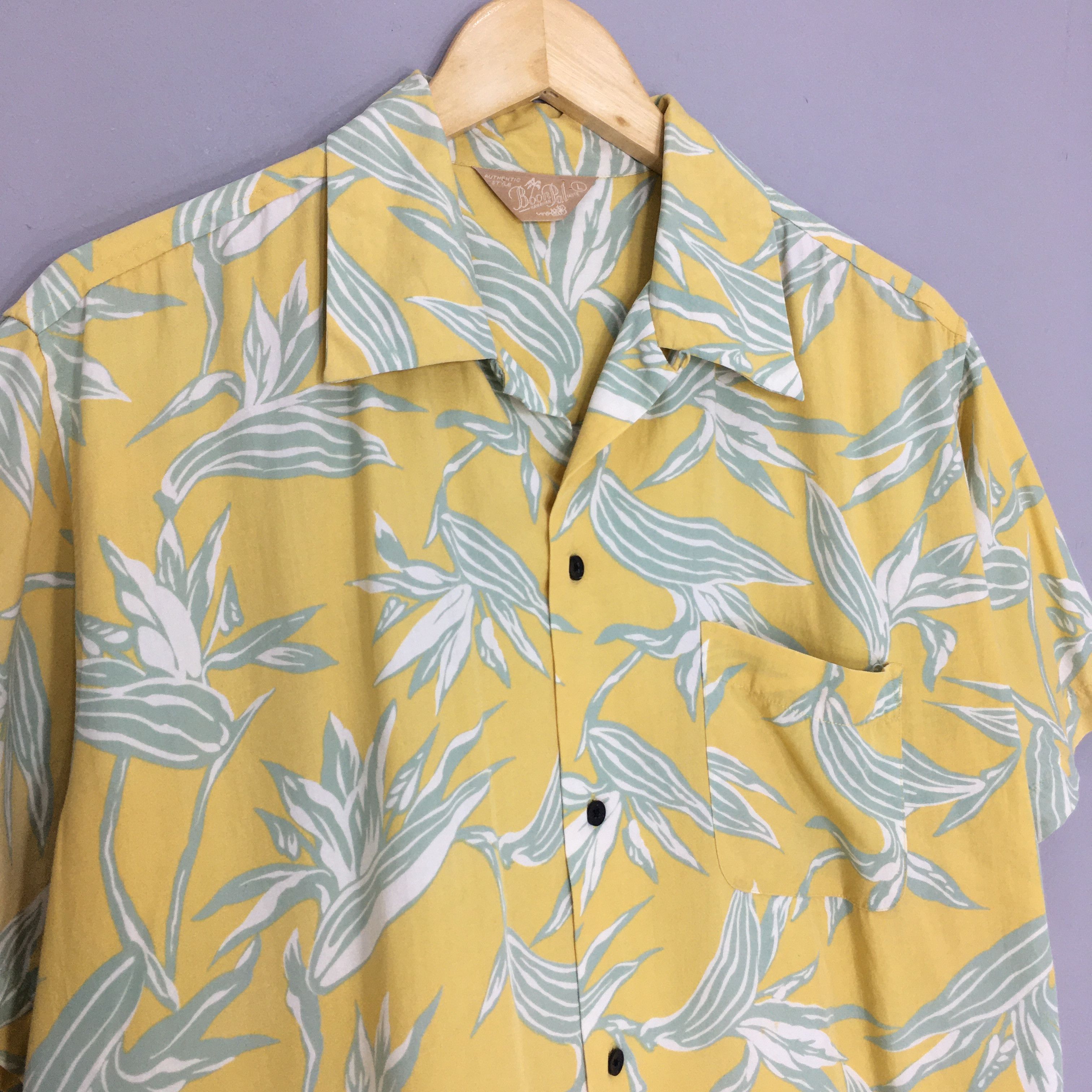 Japanese Brand × Vintage Vintage 90s Boon Pal Floral Hawaiian Rayon Shirt Large Size US L / EU 52-54 / 3 - 3 Thumbnail