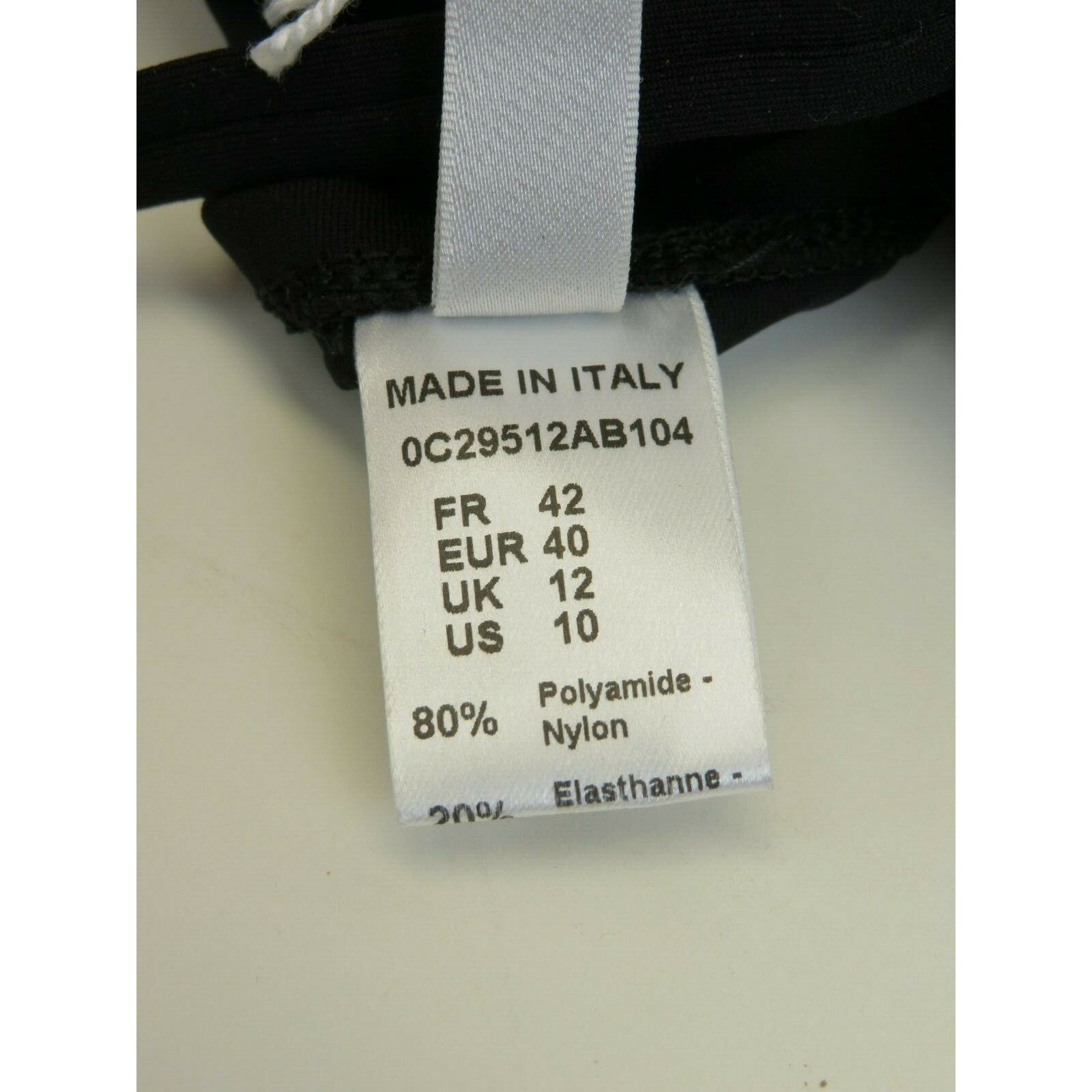 Dior DIOR BLACK NYLON NON ADJUSTABL BELTED ONE PIECE SWIMSUIT 10 Size ONE SIZE - 11 Thumbnail