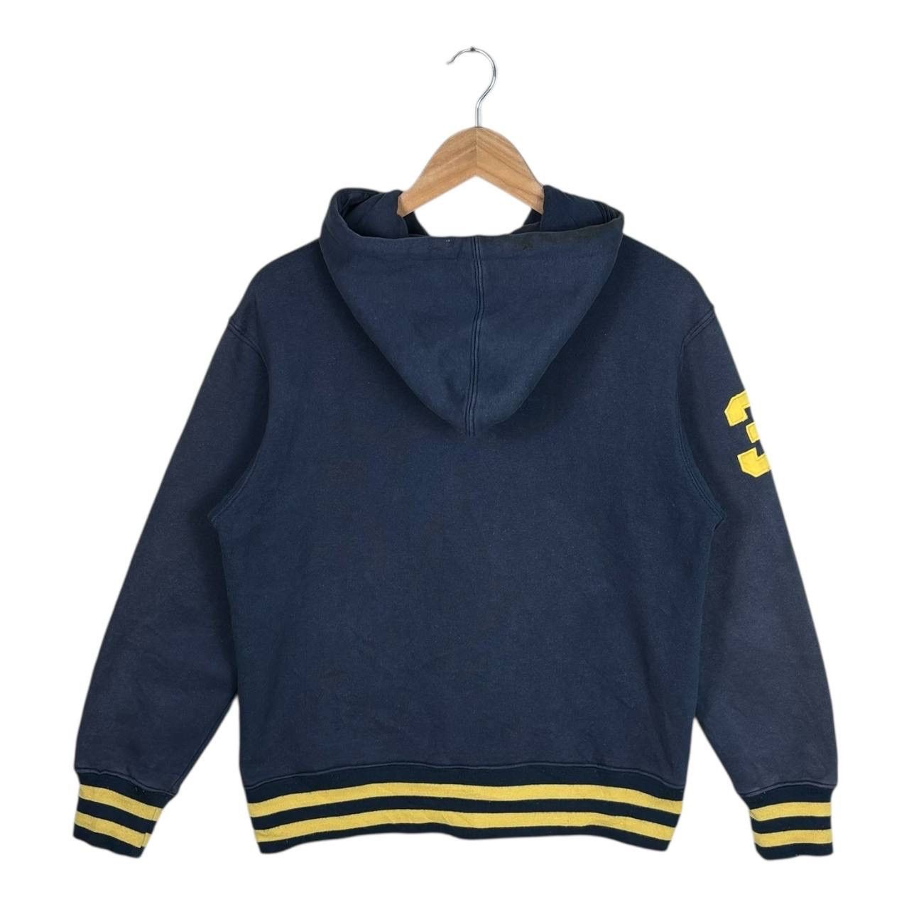 Polo Ralph Lauren Polo Ralph Lauren Big Pony #3 Zip Hoodie Navy Yellow M Size US M / EU 48-50 / 2 - 2 Thumbnail