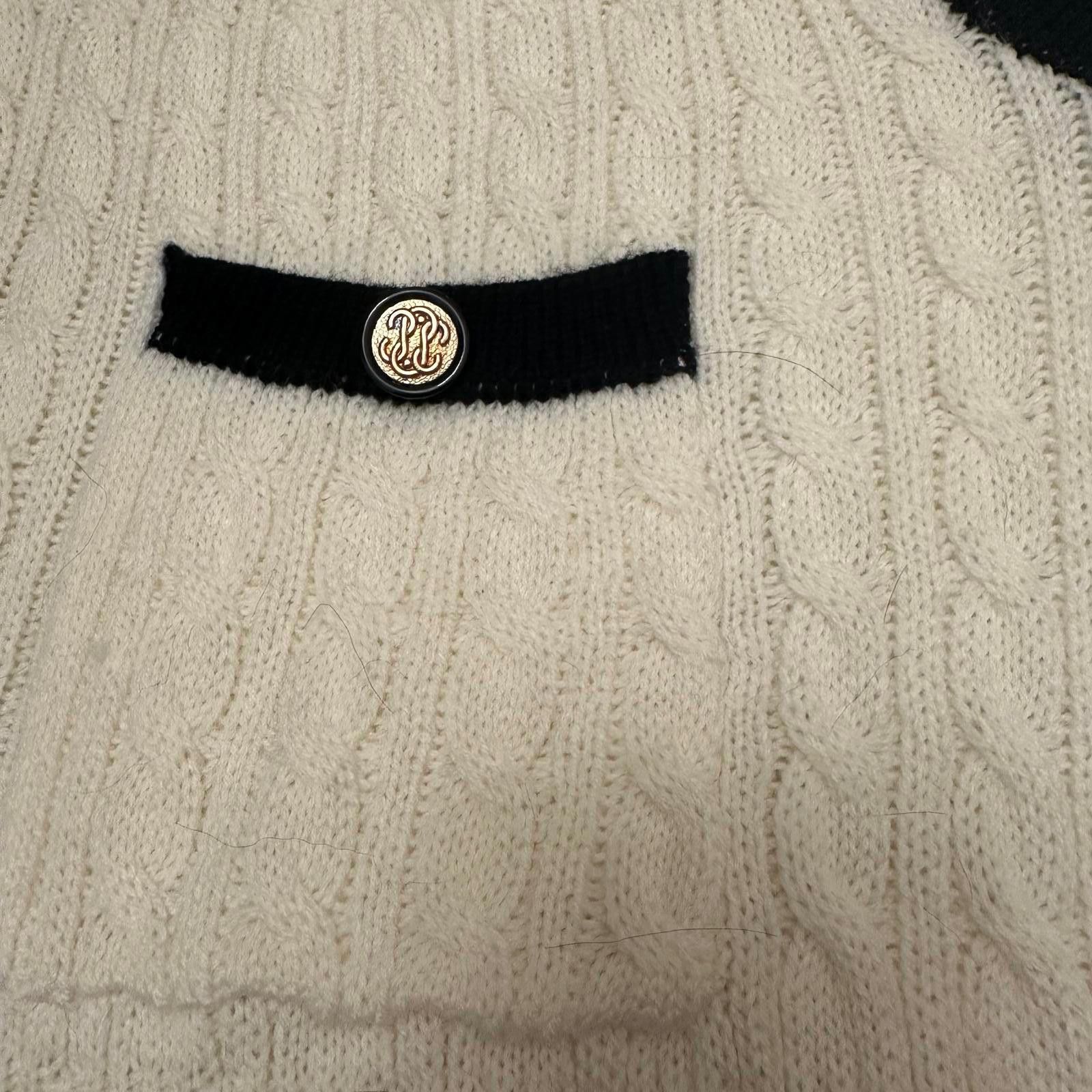 Designer Bishop + Young Cable Knit Sweater Vest - XL Size XL / US 12-14 / IT 48-50 - 3 Thumbnail