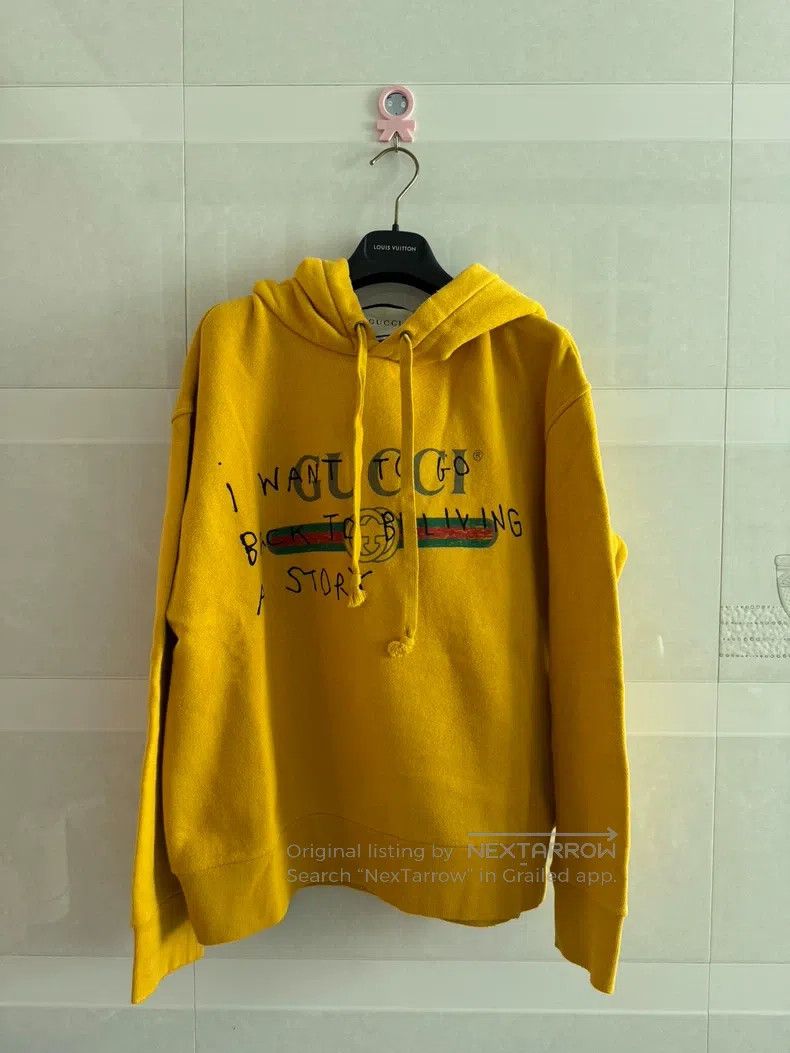 Gucci Yellow hooded sweatshirt
