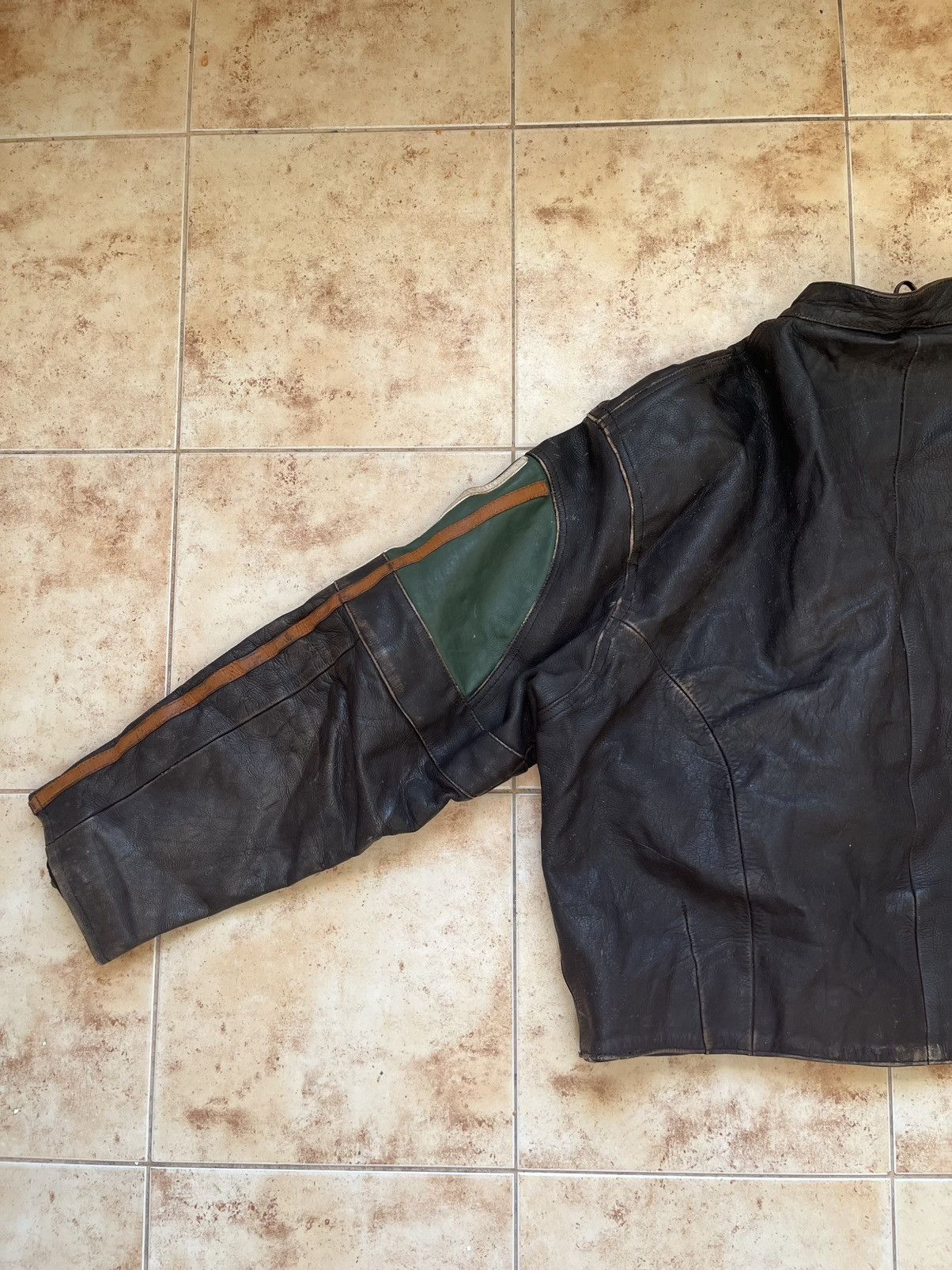 Other Howie & Sons Vintage Leather Jacket MK RACING Size US XL / EU 56 / 4 - 9 Thumbnail