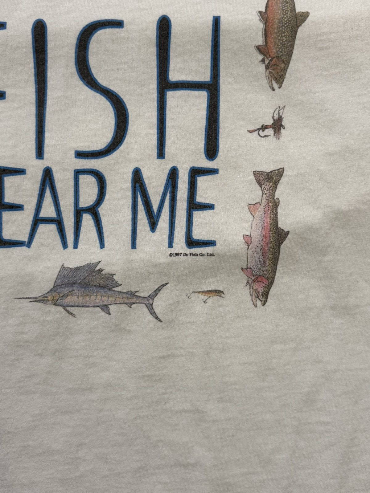 Vintage Vintage Women Want Me Fish Fear Me Humor Graphic Tee XXL Size US XXL / EU 58 / 5 - 4 Thumbnail