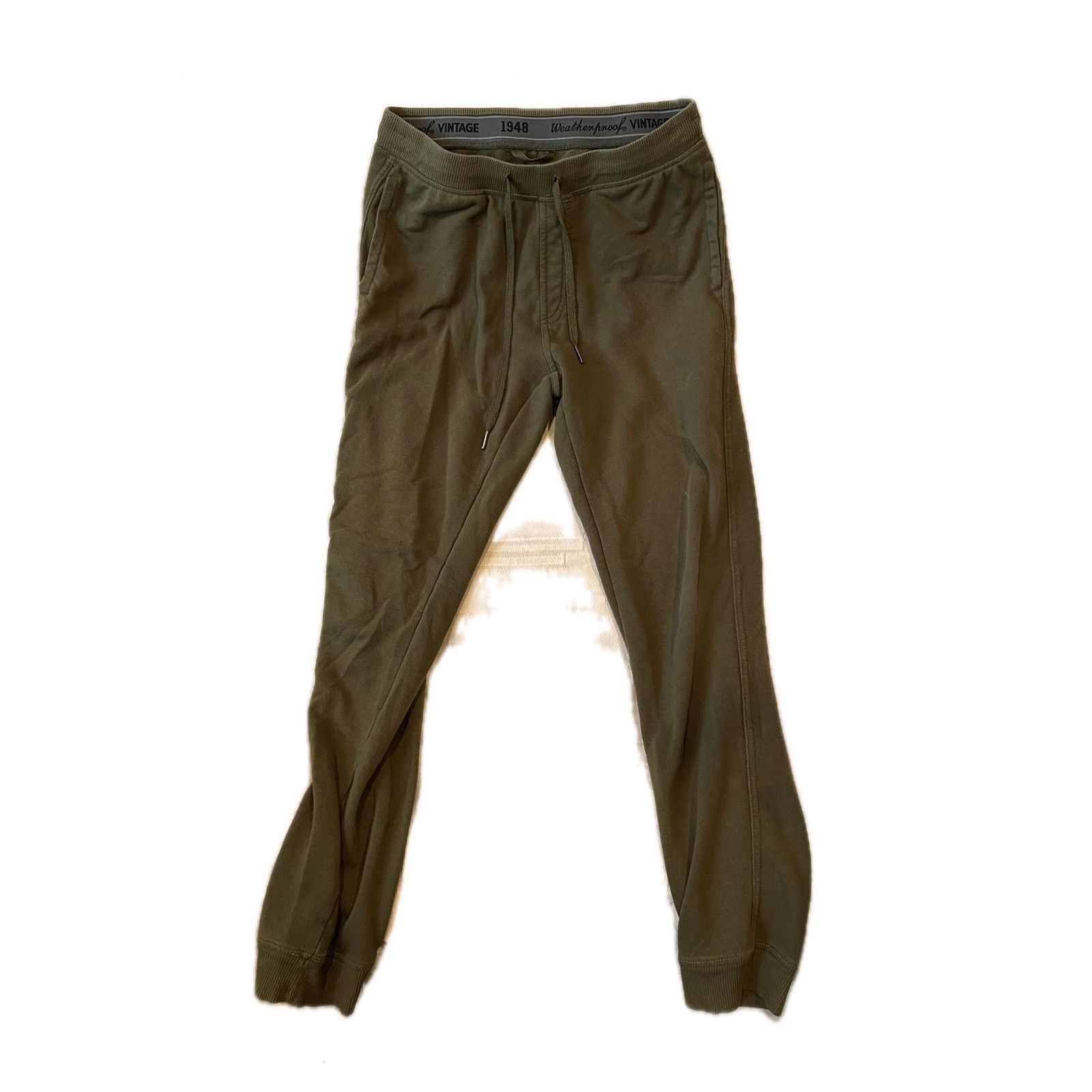 Weatherproof Weatherproof Khaki Tapered Cuffed Sweatpants Mens L Size US 34 / EU 50 - 1 Thumbnail