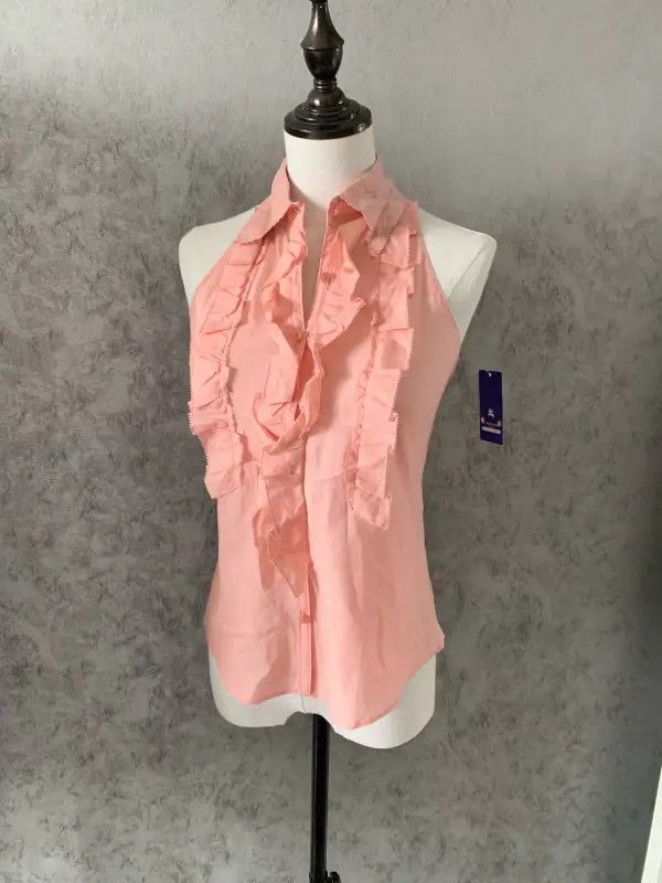 Burberry Burberry Pink Sleeveless Cotton Blend Top Size S / US 4 / IT 40 - 1 Thumbnail