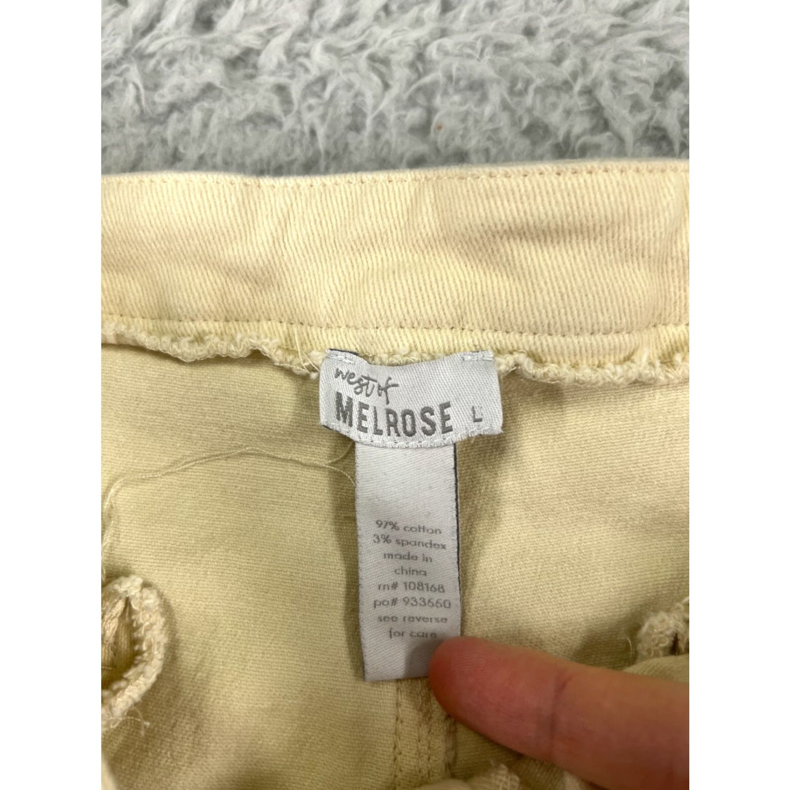 Vintage West Of Melrose Jeans Womens Flared Pants Yellow Denim 27x29 High Rise 27 Inseam 5-Pocket Cotton Blend Vintage No Rise Regular Size L Womens Jeans Size 36" / US 14 / IT 50 - 6 Thumbnail