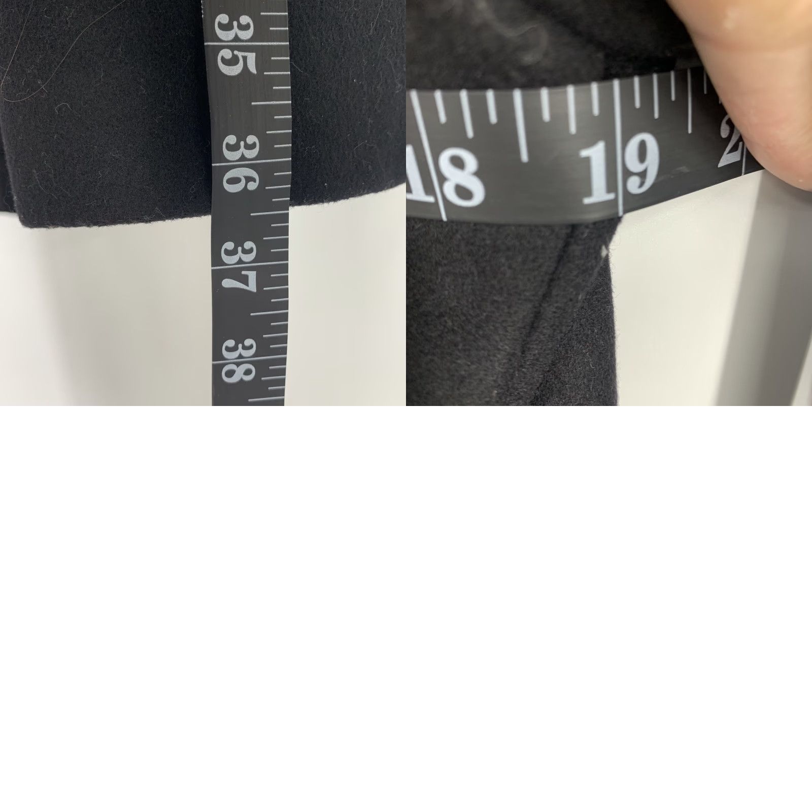 Mackintosh VINTAGE Mackintosh Coat Wool Long Belted Pockets Women M Black 90s Designer Coat Mens Womens Size M / US 6-8 / IT 42-44 - 8 Thumbnail