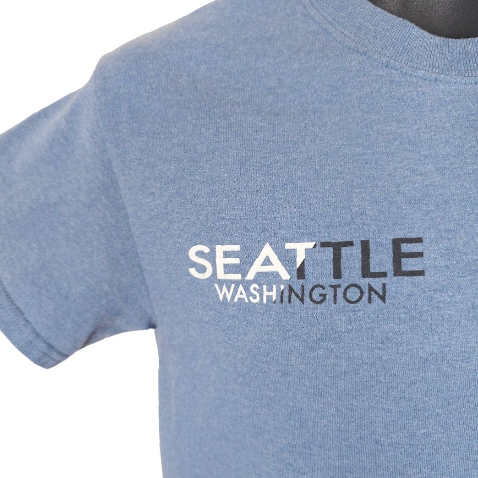 Gildan Seattle T Shirt Mens Size Small Blue Space Needle Washington Travel Tee Size US S / EU 44-46 / 1 - 3 Thumbnail