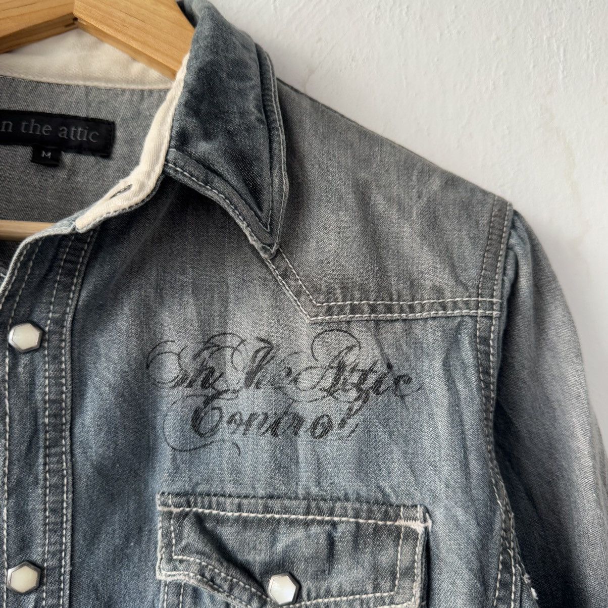 If Six Was Nine 2000s in the attic rockers heaven denim distressed shirt Size US M / EU 48-50 / 2 - 12 Thumbnail