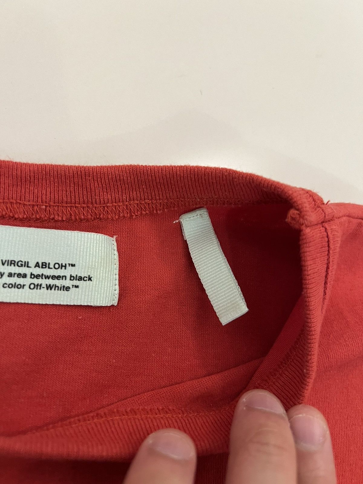 Off-White Off White Brushed Diagonal Tee Red Size US L / EU 52-54 / 3 - 8 Thumbnail