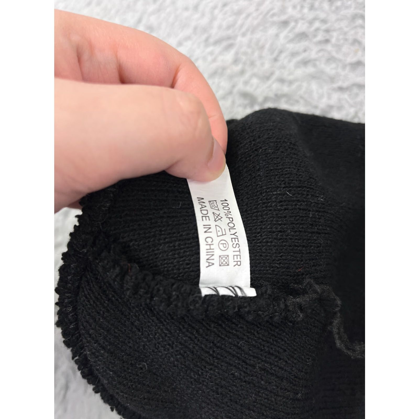 Vintage Beanie Beanie Hat/Cap Adult One Size Black Knit 100% Polyester Skater Ski Snow Winter Men Wool? Size ONE SIZE - 5 Thumbnail
