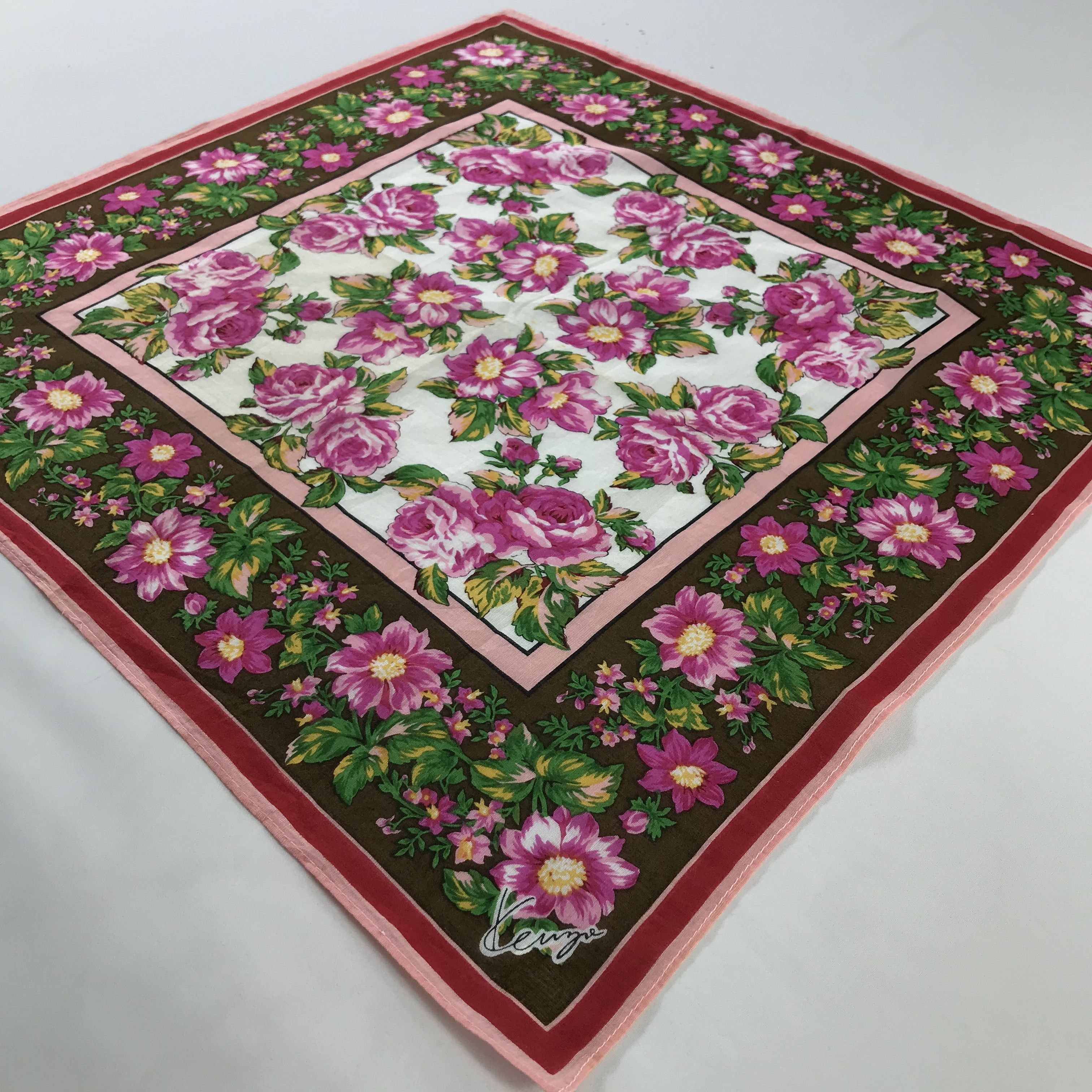 Kenzo × Vintage Kenzo Bandana / Handkerchief / Neckerchief - S375 Size ONE SIZE - 2 Thumbnail