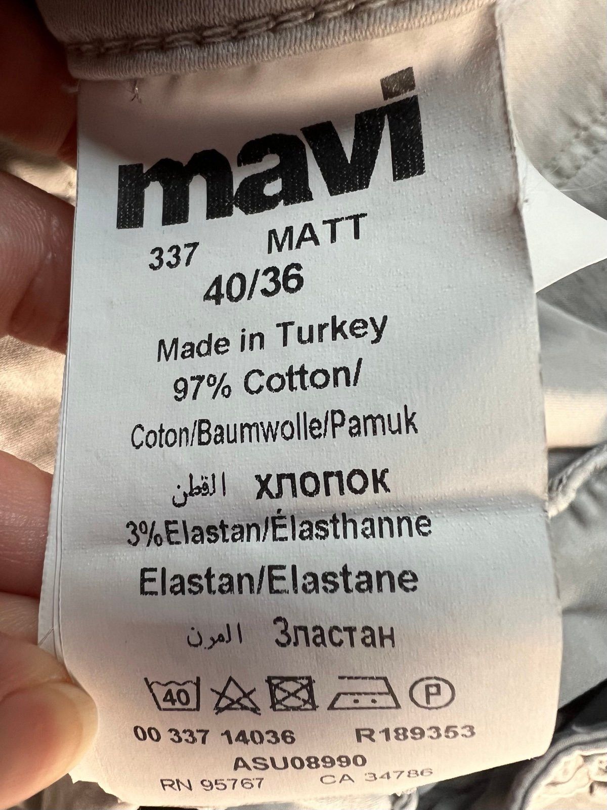 Mavi Mavi Matt Relaxed Straight Leg Pants size 40x35 Casual Twill Size US 40 / EU 56 - 5 Thumbnail