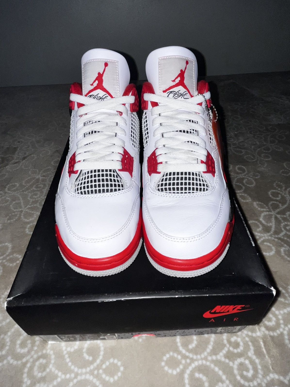 Jordan Brand Jordan 4 Retro Fire Red Size US 9 / EU 42 - 3 Thumbnail