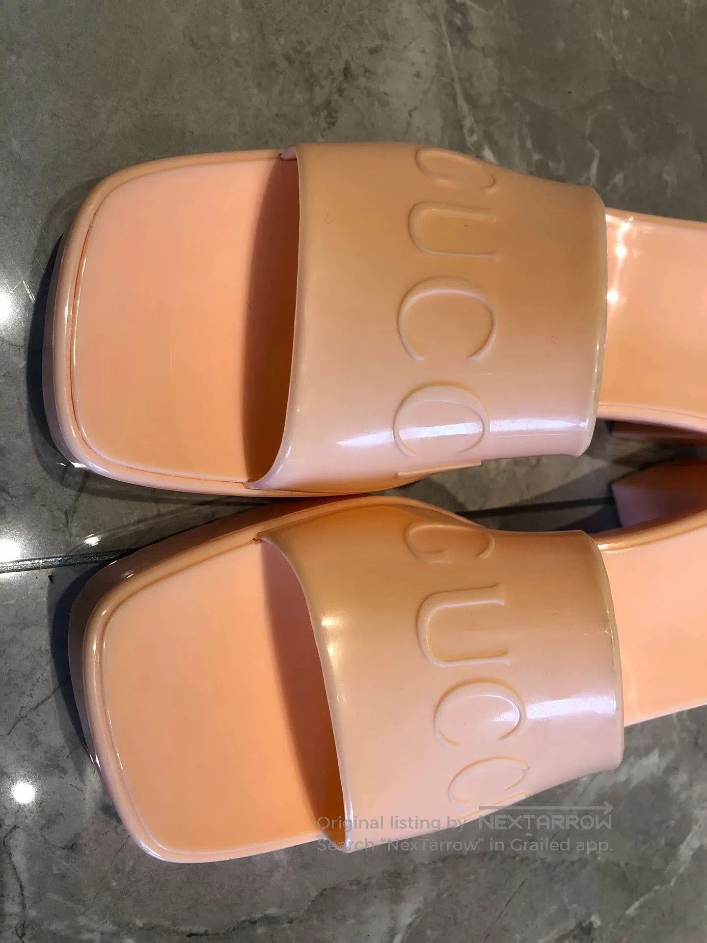 Japanese Brand Gucci Pink Slippers. Size US 5 / IT 35 - 3 Thumbnail