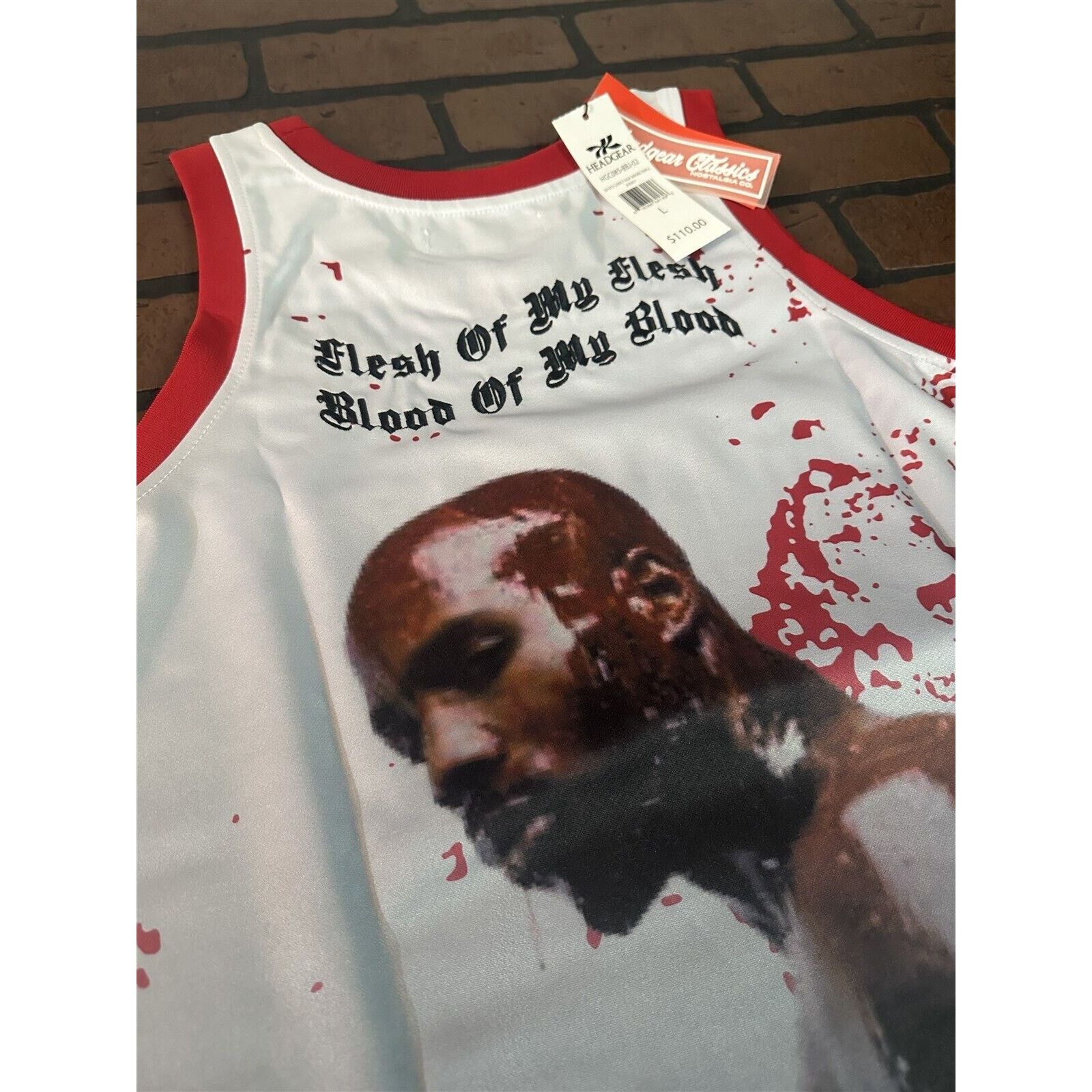 Other DMX -White Flesh of My Flesh Jersey~Never Worn~L XL Size US L / EU 52-54 / 3 - 5 Thumbnail
