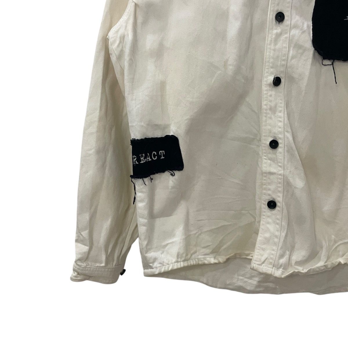 Zara Vintage Zara Punk Motive Denim Jacket Size US L / EU 52-54 / 3 - 3 Thumbnail