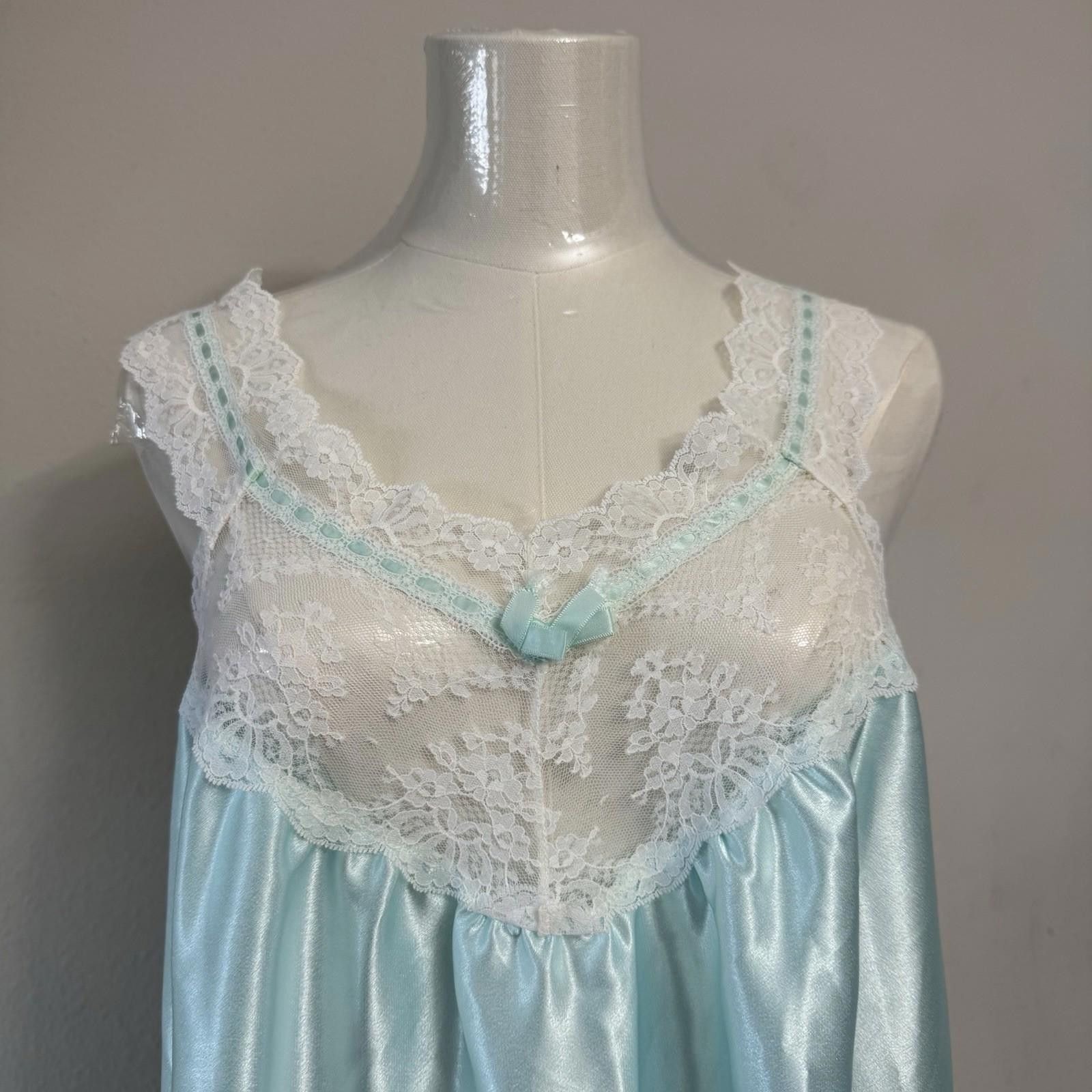 Nicole Miller Babydoll Lace Vintage Maxi Slip Large Size ONE SIZE - 1 Thumbnail