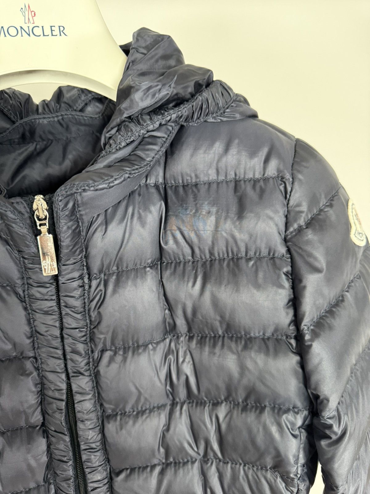 Moncler Moncler Girls Jacket Mayotte Size 14 Years Navy Blue Size XXS / US 00 / IT 34 - 7 Thumbnail