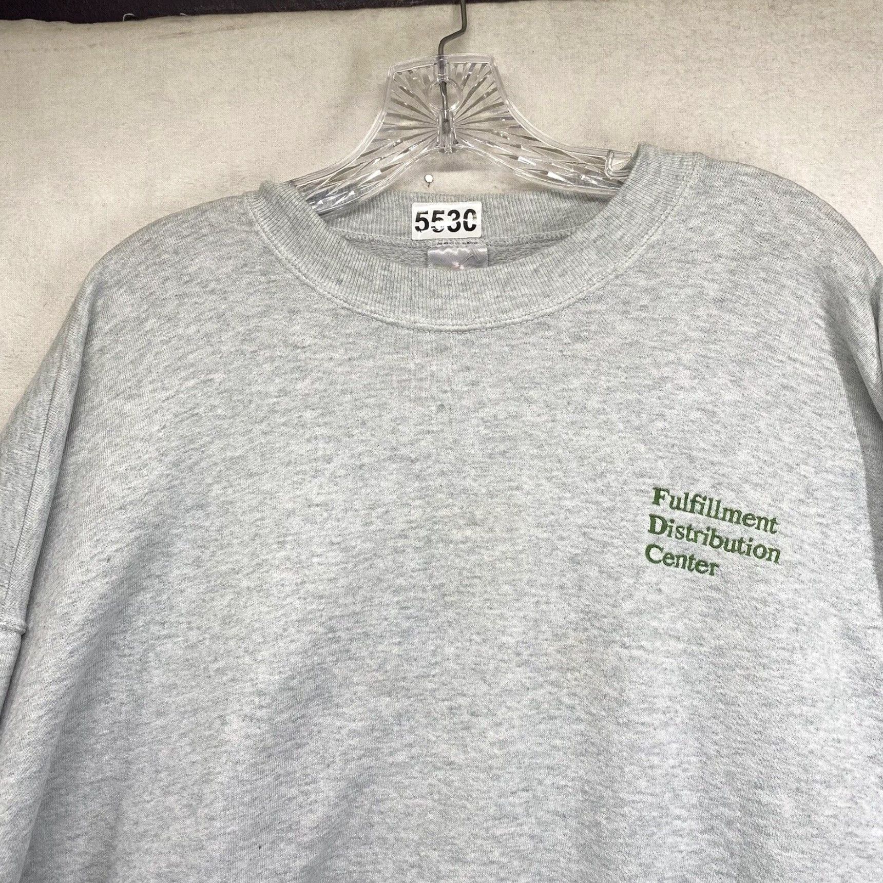 Fruit Of The Loom VINTAGE Fruit of the Loom Sweatshirt Embroidered Logo Gray XL Men Pullover 50/50 Knit All Seasons Soft Thin - Work Size US XL / EU 56 / 4 - 4 Thumbnail