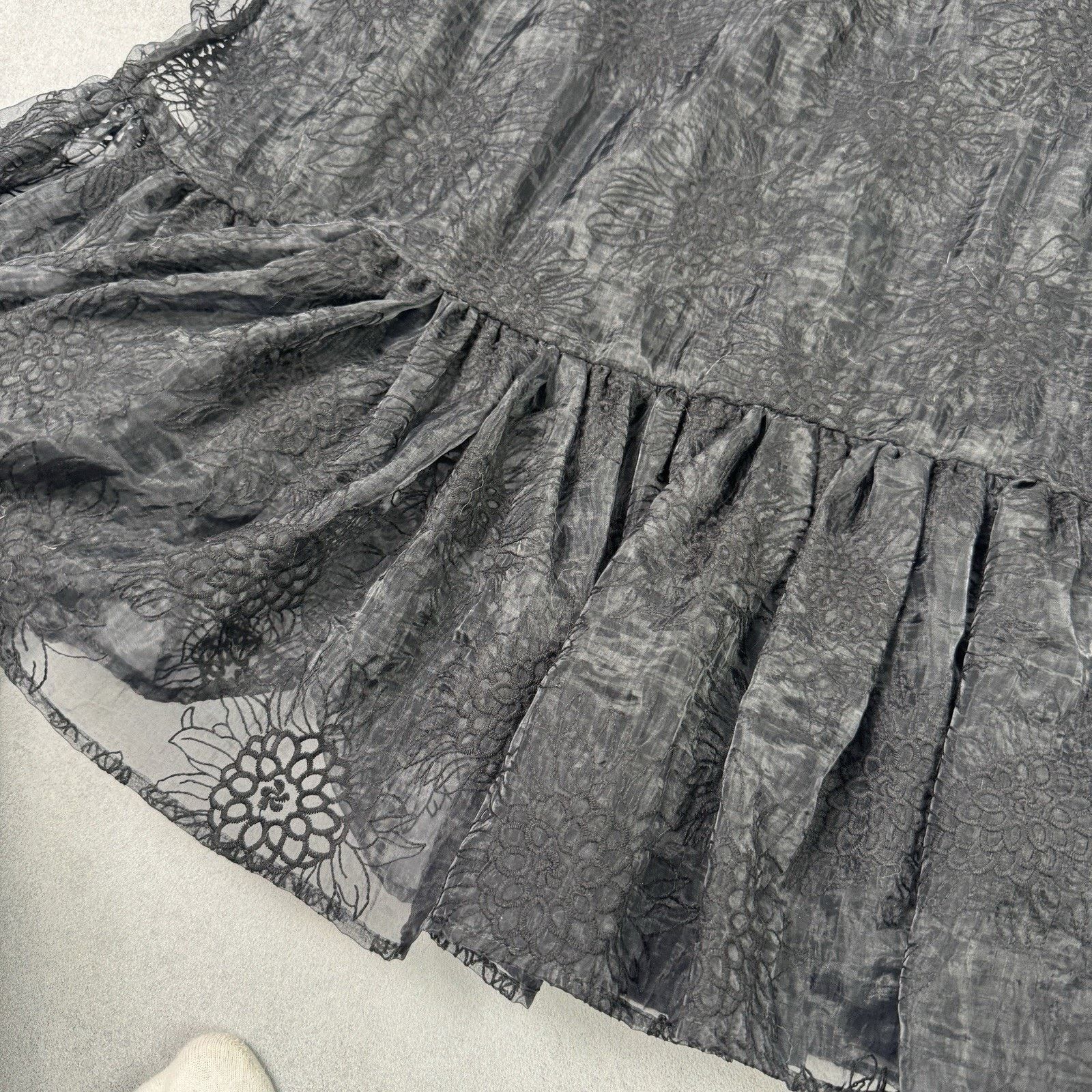 H&M H&M X SANDRA MANSOUR EMBROIDERED SKIRT "NWT" Size UK 10 Size 28" / US 6 / IT 42 - 9 Thumbnail