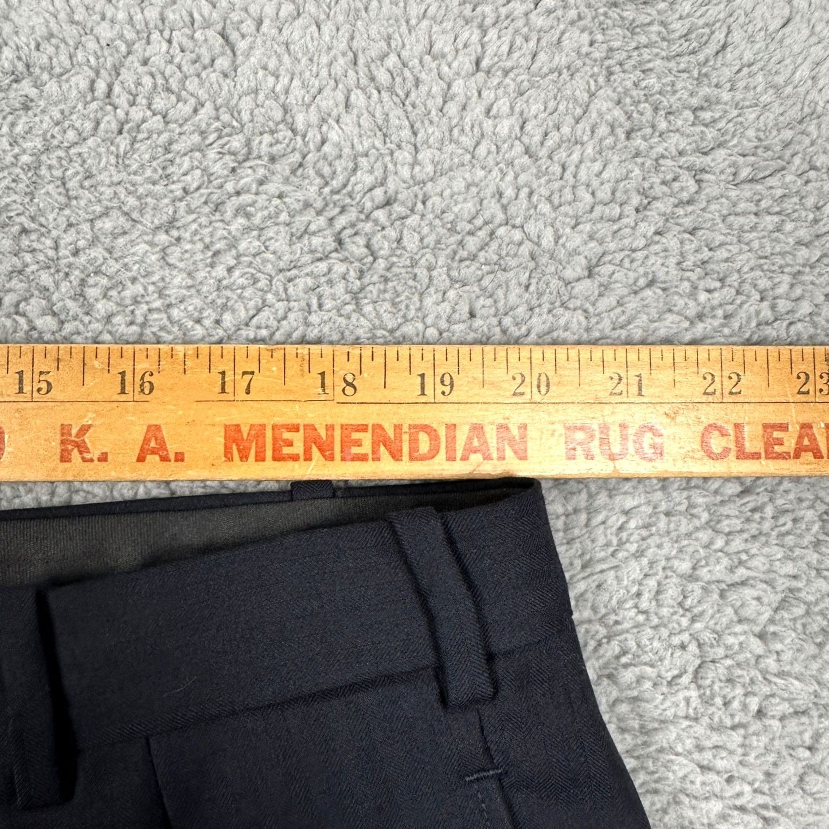 Vintage Royal Classic Dress Pants Mens 40X32 Pleated Navy Blue Office Workwear Pockets Authentic Size US 40 / EU 56 - 4 Thumbnail