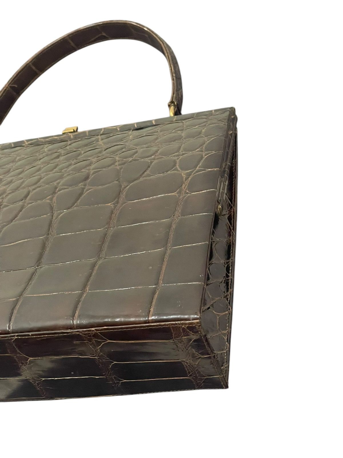 Genuine Leather Crocodile Skin Vtg DK Germany Hand Bag 1🟩3 Size ONE SIZE - 14 Thumbnail