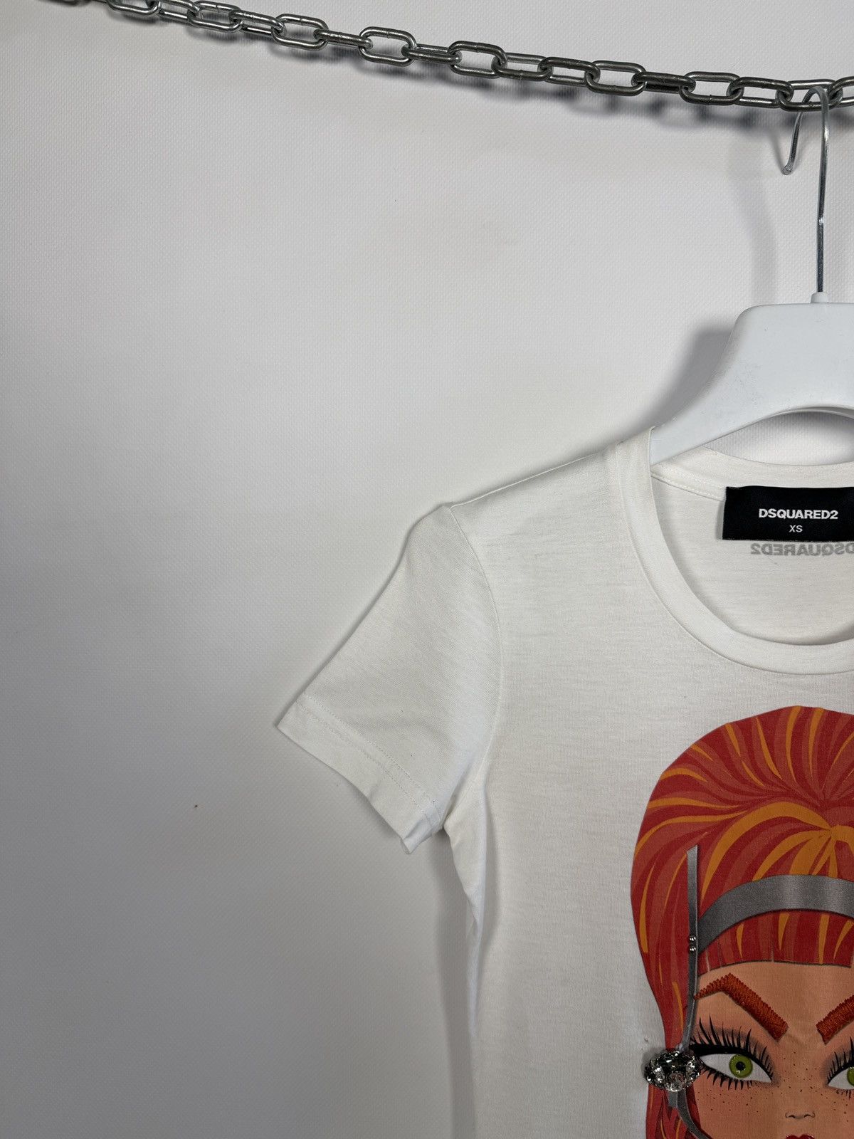Dsquared2 Dsquared2 Graphic T-Shirt Cartoon Girl Print Italy Size XS Size XS / US 0-2 / IT 36-38 - 3 Thumbnail