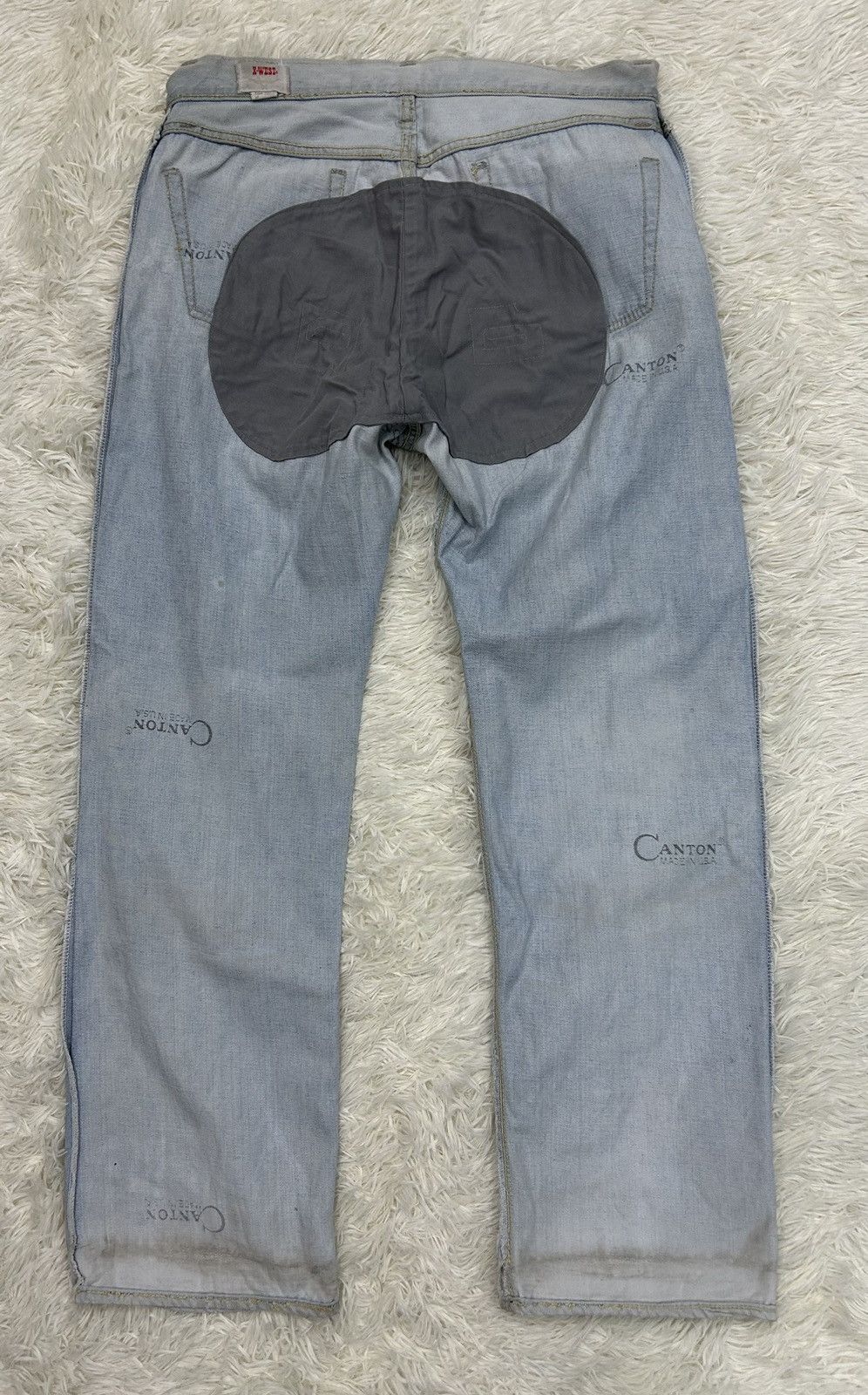 Japanese Brand Vintage 70's Canton X-West Distressed Denim Size US 33 - 10 Thumbnail