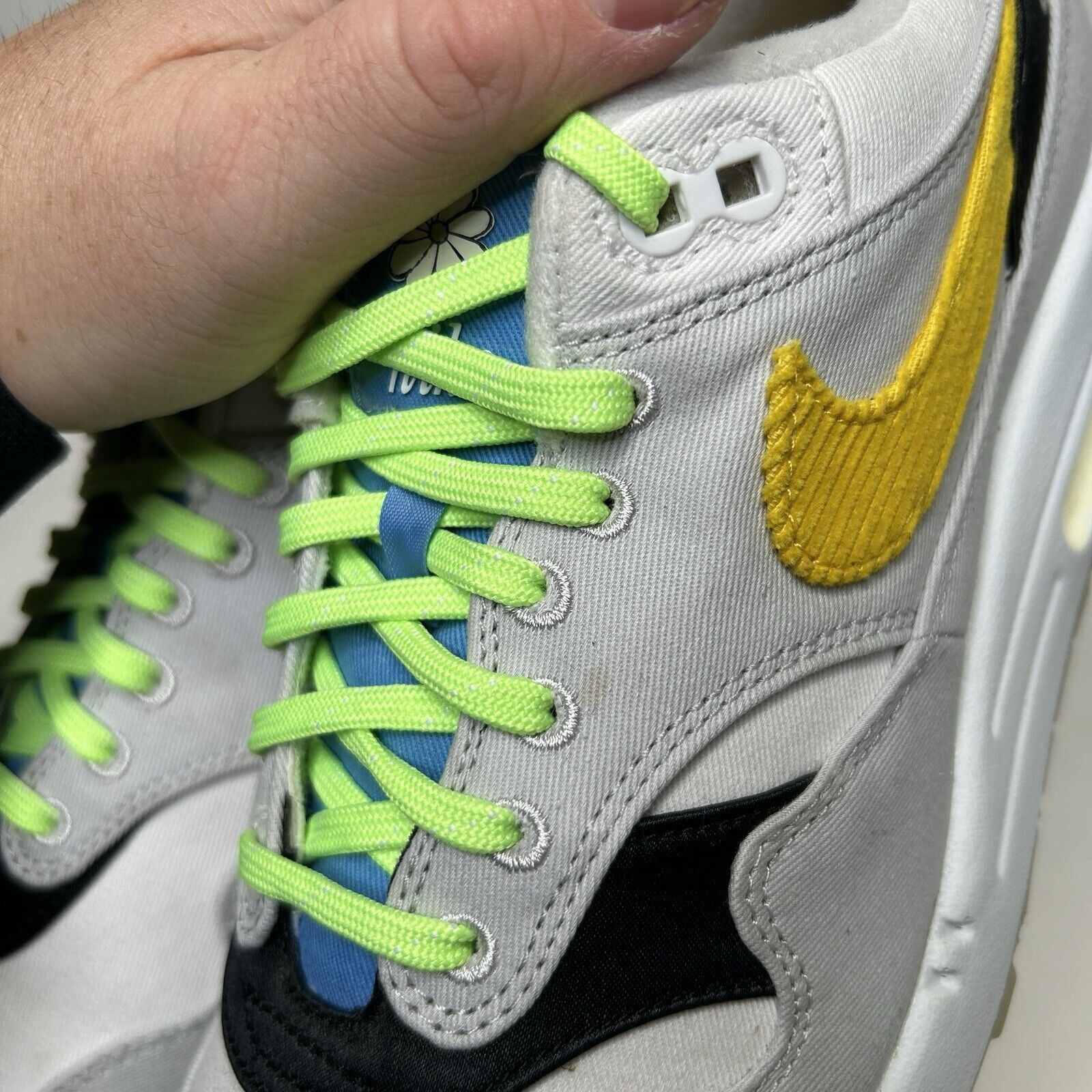 Nike Nike Air Max 1 “Daisy/White Grey Black Yellow” 2024 Size US 8 / EU 41 - 9 Thumbnail