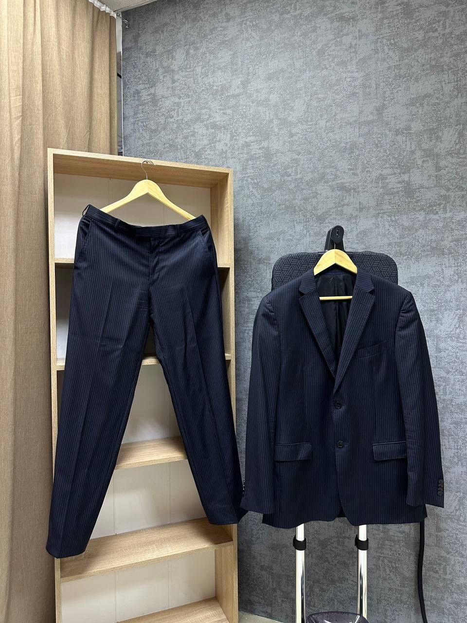 Vintage × Z Zegna Vintage Costume Pants And Blazer Z Zegna Suit Blue Size 38R - 4 Thumbnail