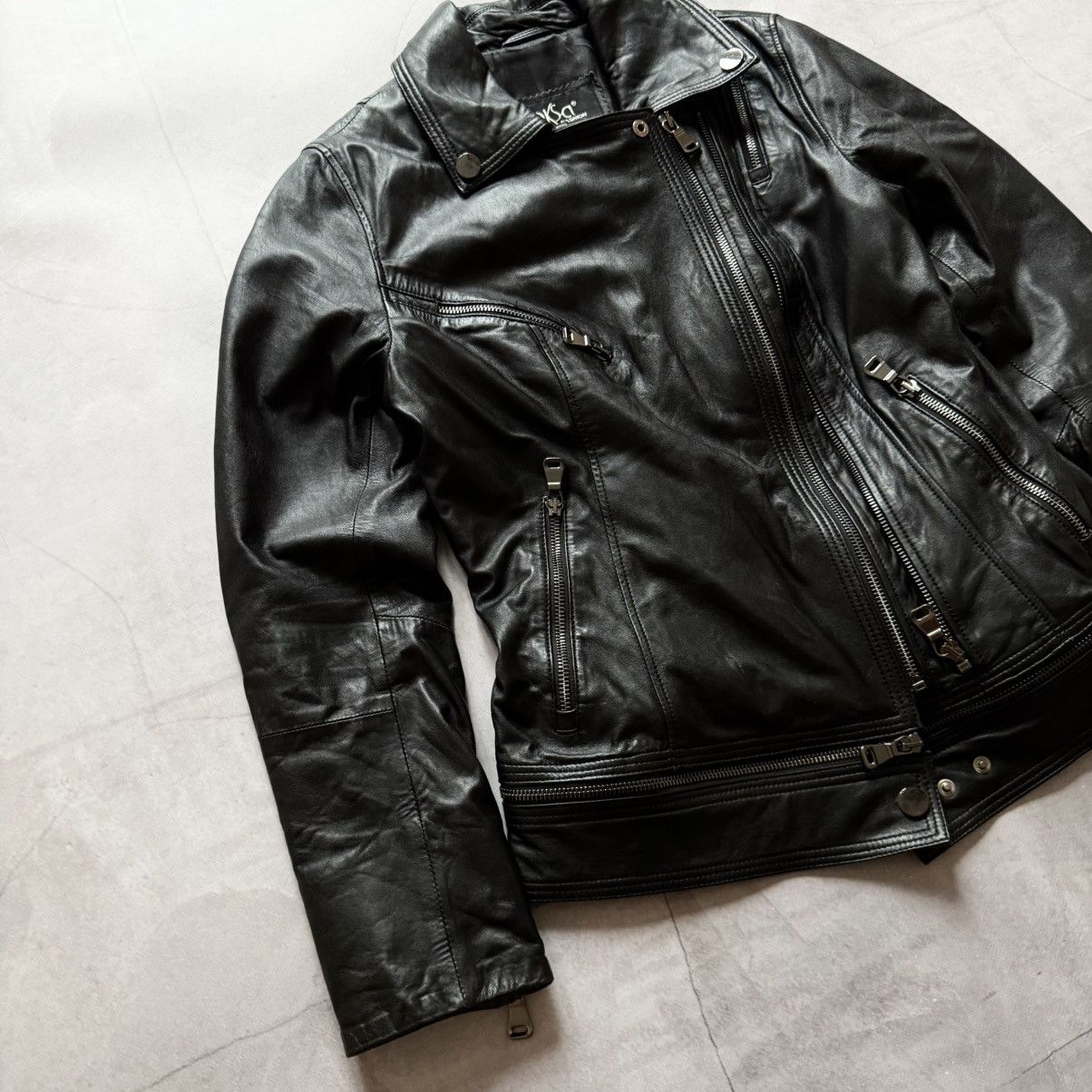 Allsaints Biker Leather Jacket Style Allsaints Avantgarde Opium Size S / US 4 / IT 40 - 3 Thumbnail