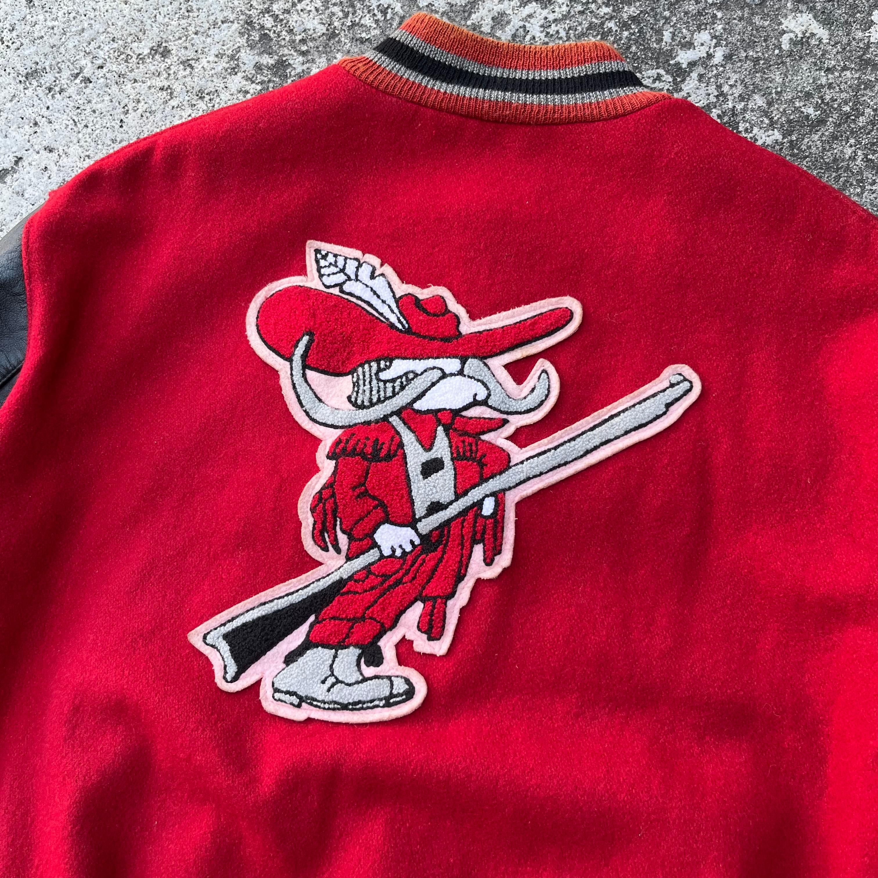 Delong RARE❤️‍🔥Vintage 80s Delong Wool Leather Varsity Jacket Size US M / EU 48-50 / 2 - 14 Thumbnail