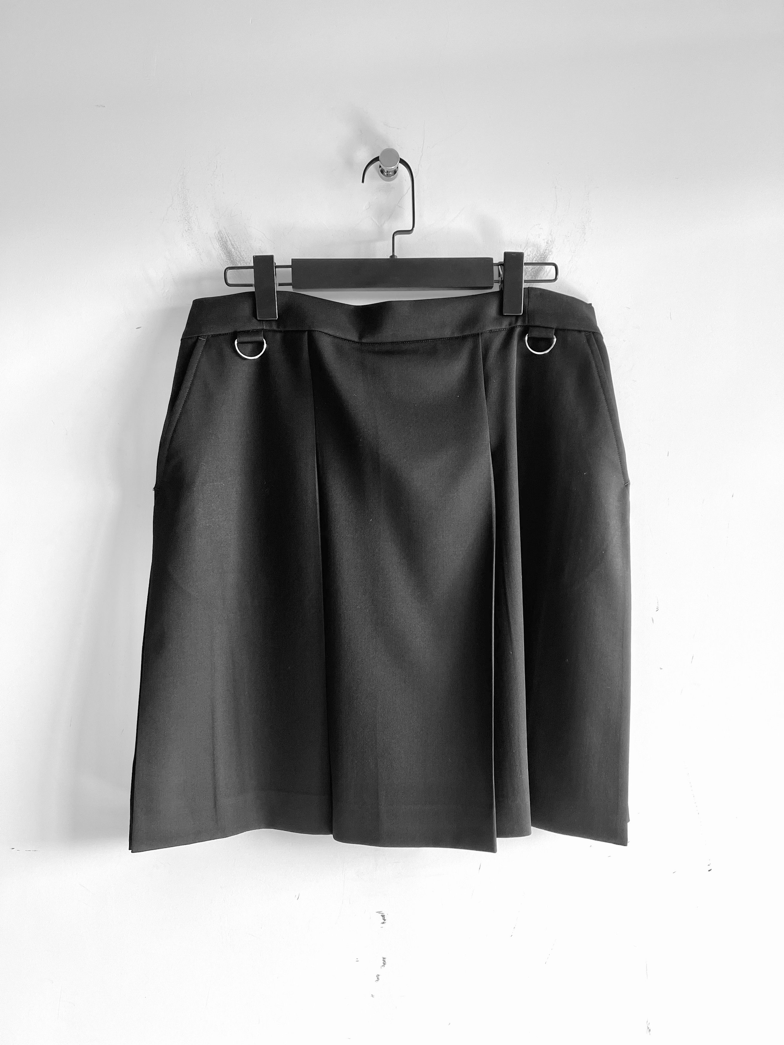 Undercover UNDERCOVER - Wool Pleated Wrap Skirt Black Size US 32 / EU 48 - 12 Thumbnail