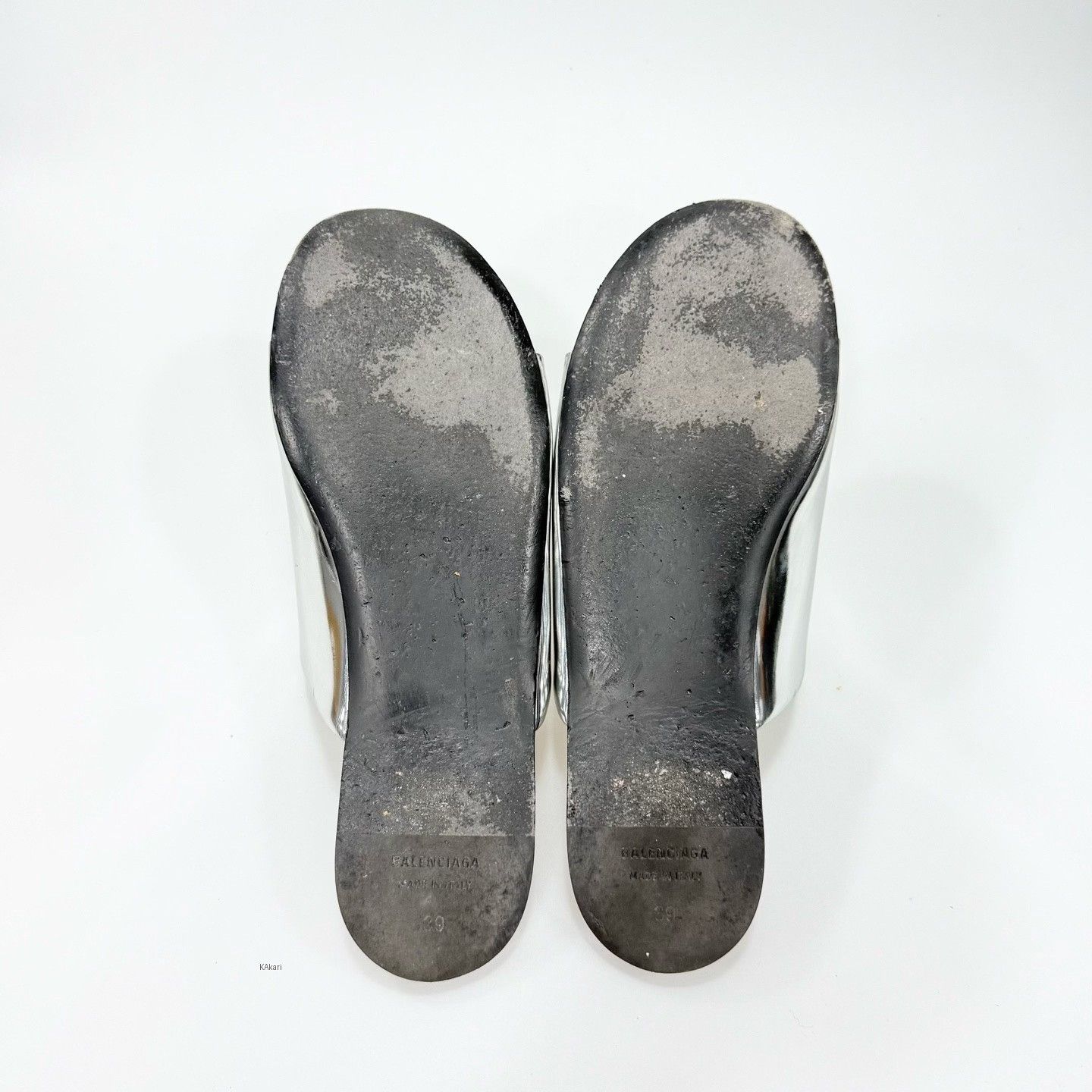 Balenciaga Balenciaga Metallic Slippers Size US 6 / EU 39 - 6 Thumbnail