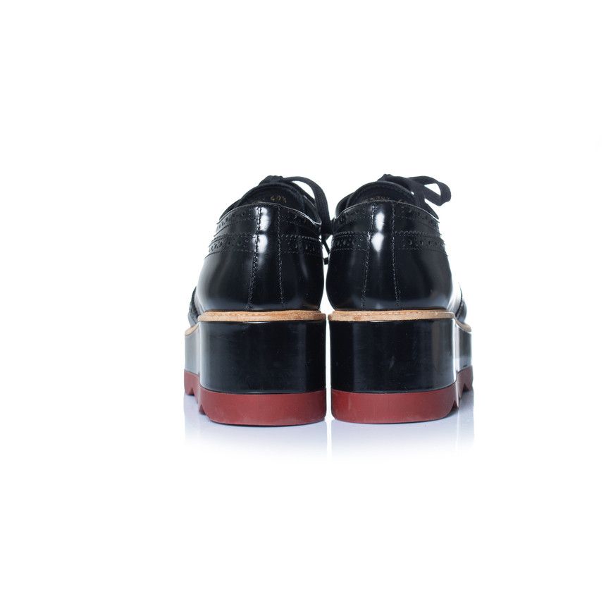 Prada Prada, shiny leather broque platform sneakers Size US 10.5 / IT 40.5 - 6 Thumbnail