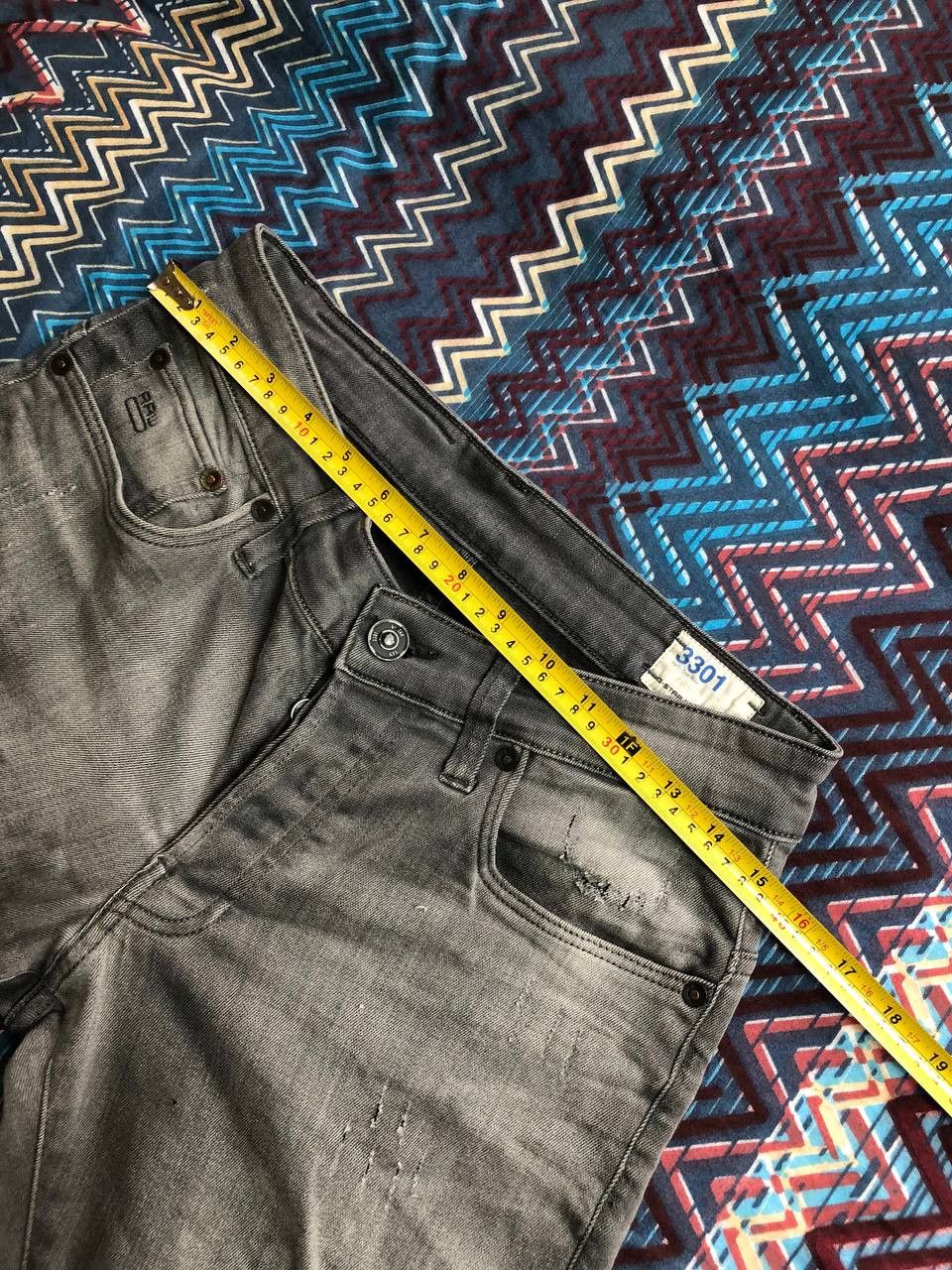 G-Star × Vintage G-STAR 3301 Tapered Pants Raw Baggy Denim Goth Size US 30 / EU 46 - 19 Thumbnail