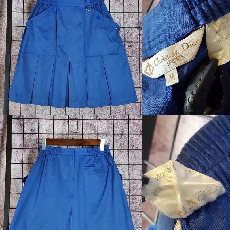Dior Dior Summer Blue Pleated Skirt for Women 0089 Size 23" - 1 Thumbnail