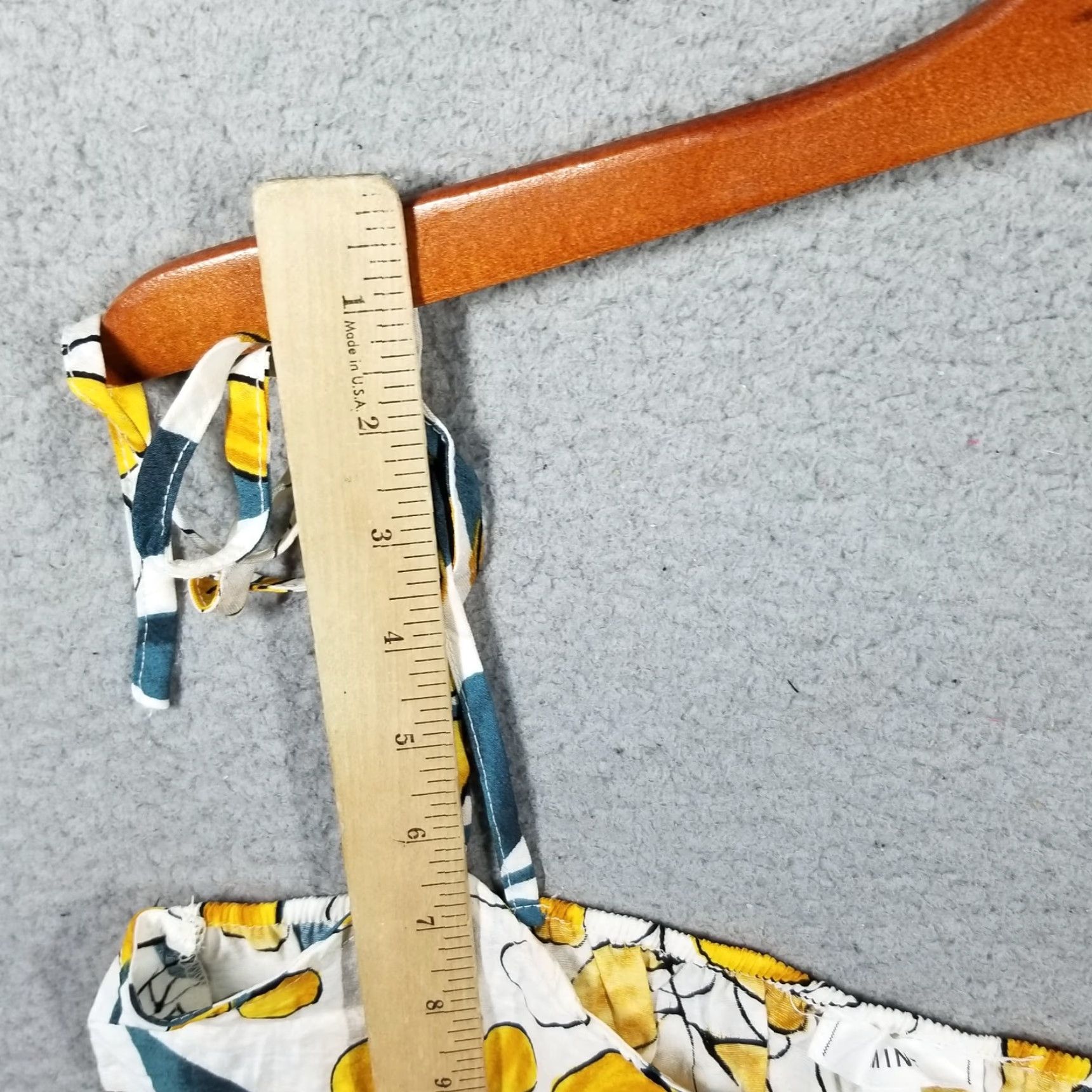 Anthropologie VINTAGE MINE Anthropologie Women's Tank Top Sleeveless Spaghetti Floral White Yellow Medium Size M / US 6-8 / IT 42-44 - 3 Thumbnail