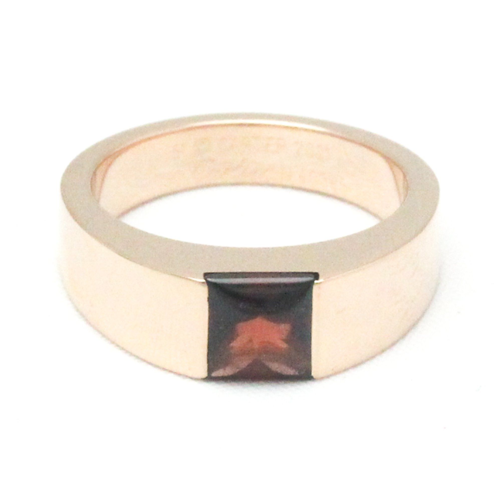 image of Cartier Tank Ring Pink Gold (18K) Fashion Garnet Band Ring Pink Gold, Women's