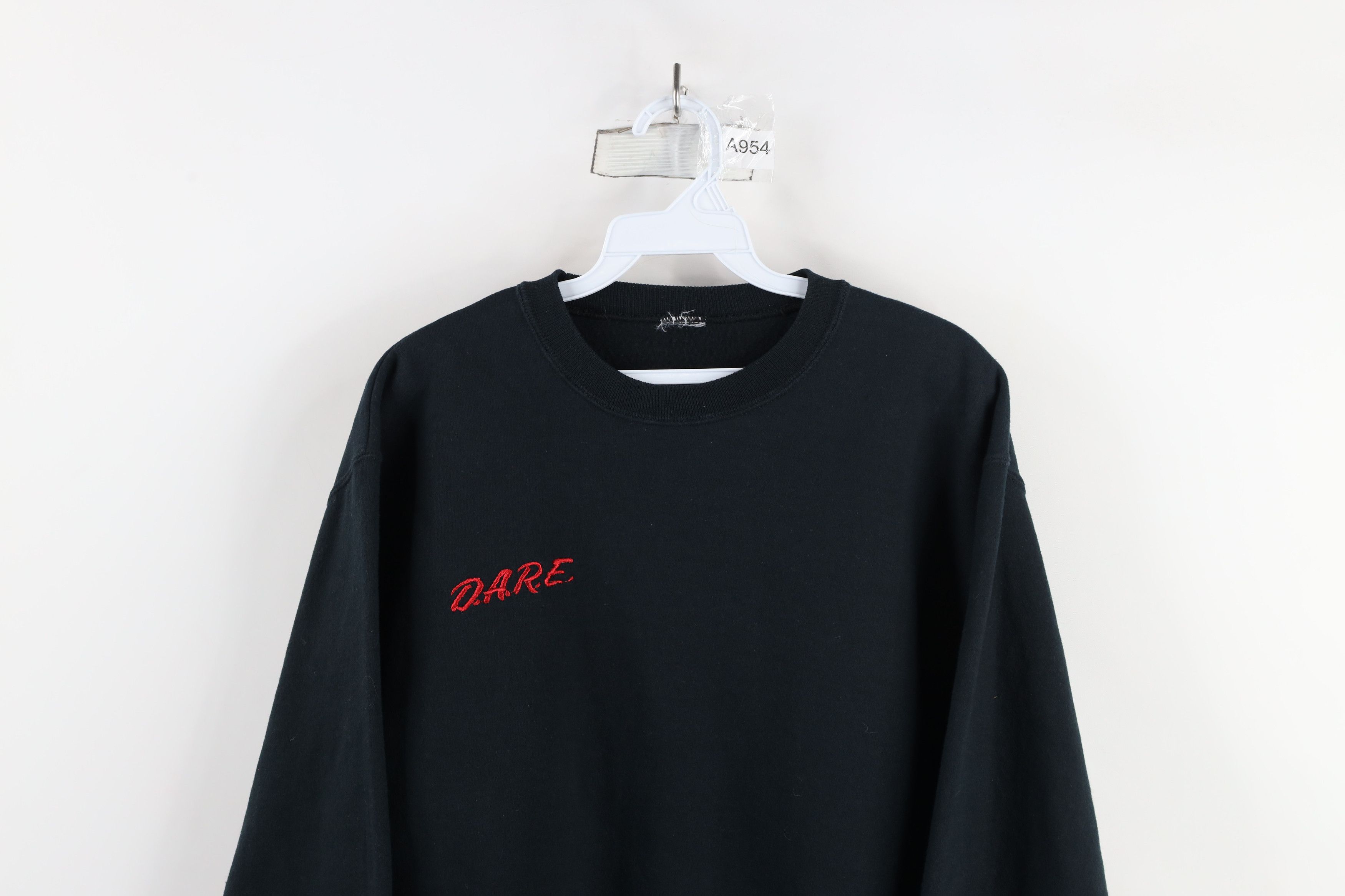 Vintage Vintage 90s Streetwear Spell DARE Drug Resistance Sweatshirt Size US S / EU 44-46 / 1 - 2 Thumbnail