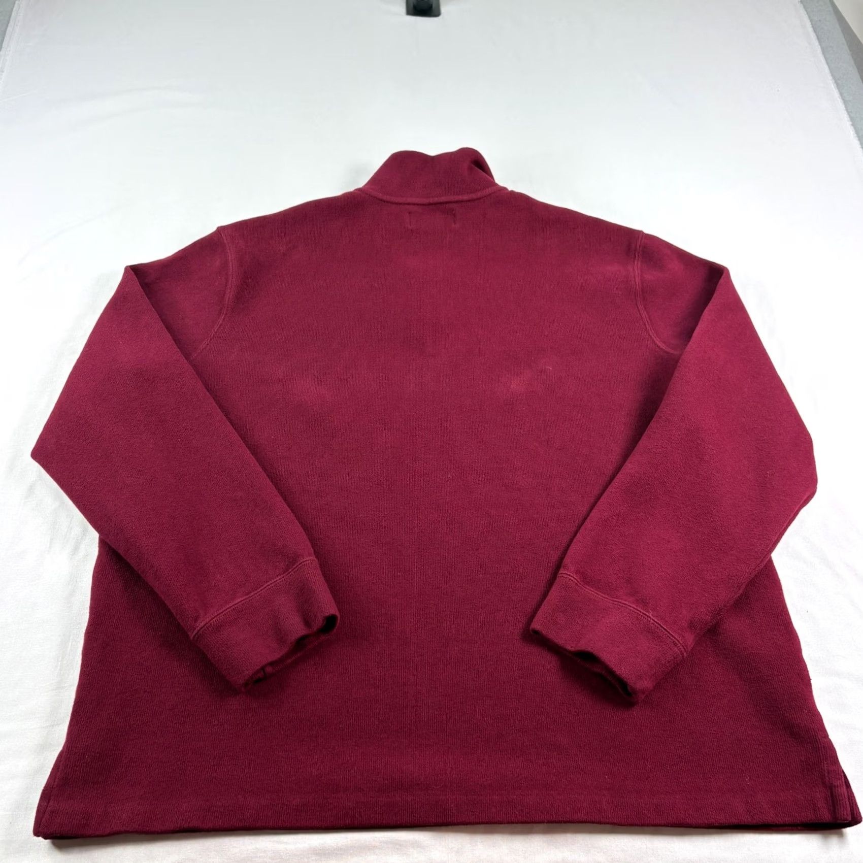 Polo Ralph Lauren Polo Ralph Lauren Sweater Mens 2XL Red 1/4 Zip Pullover Cotton Preppy Casual Knit Pullover Mock Neck Cardigan Style for Men Size US XXL / EU 58 / 5 - 7 Thumbnail