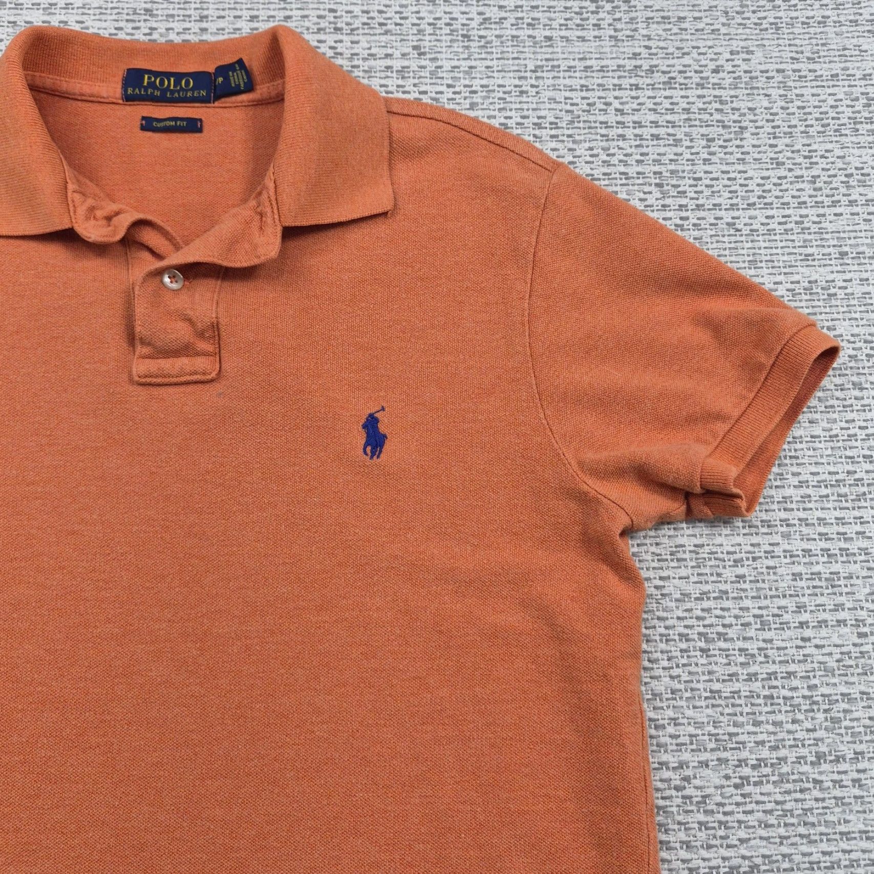 Polo Ralph Lauren Polo Ralph Lauren Polo Shirt Mens Small Orange Custom Fit Knit Cotton Pique Short Sleeve Embroidered Logo Polo Shirt Size US S / EU 44-46 / 1 - 2 Thumbnail