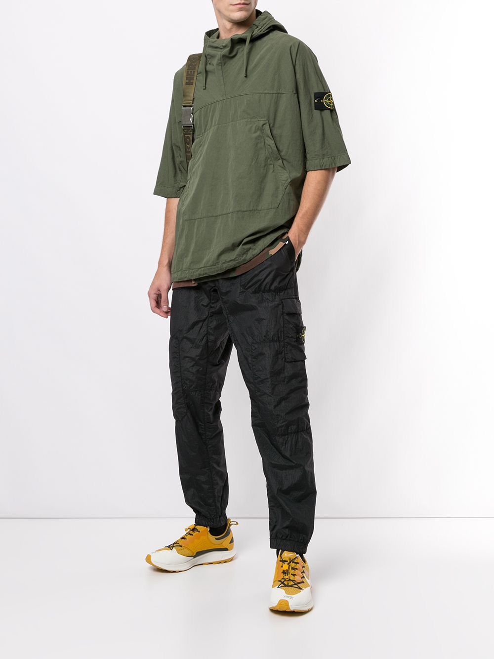 Stone Island 🔥600$ Stone Island Logo-Patch Hooded Overshirt.SI Overshirt Size US M / EU 48-50 / 2 - 19 Thumbnail