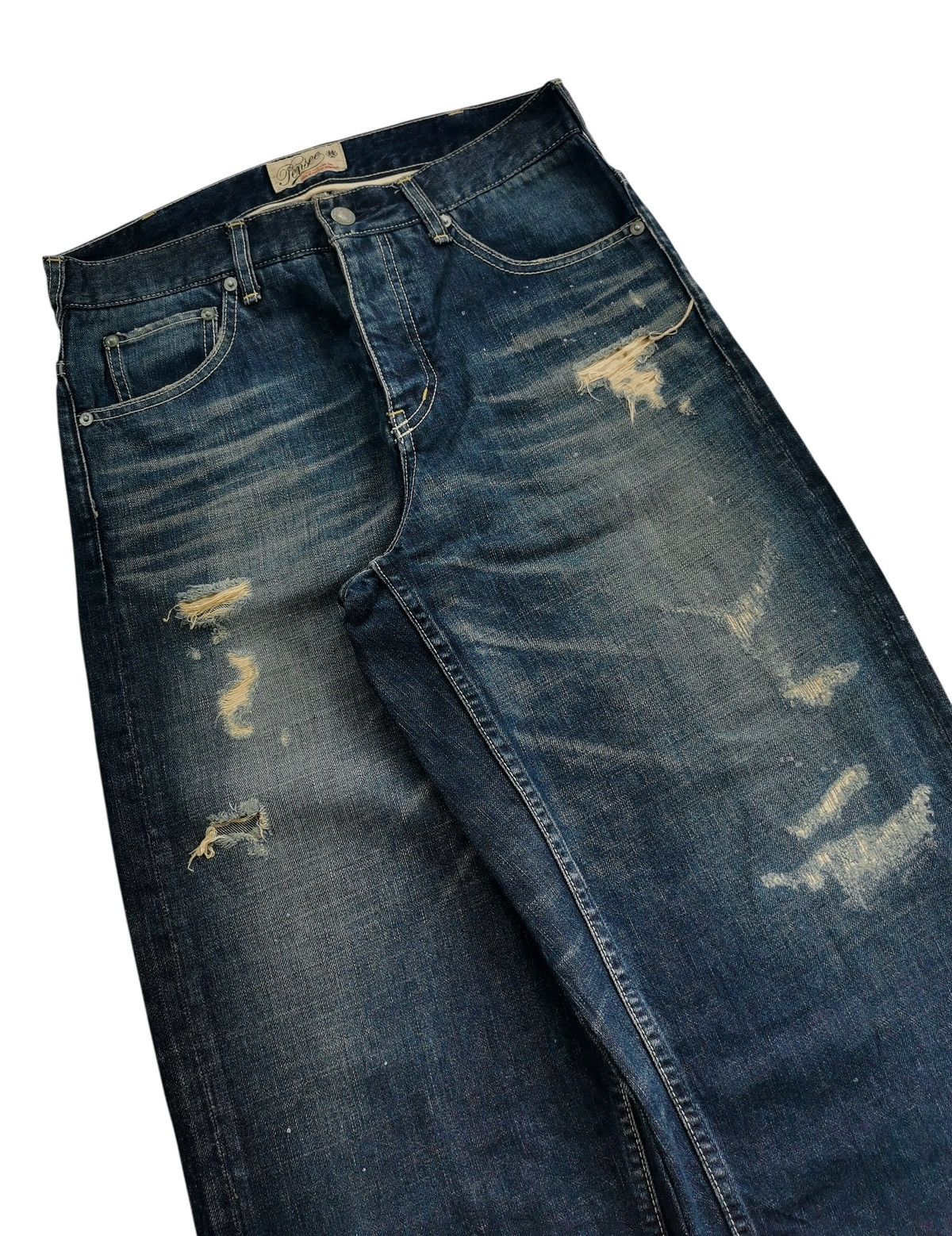 JNCO Jorts Baggy Pensee Japan Repaired Denim JNCO Size US 30 / EU 46 - 3 Thumbnail
