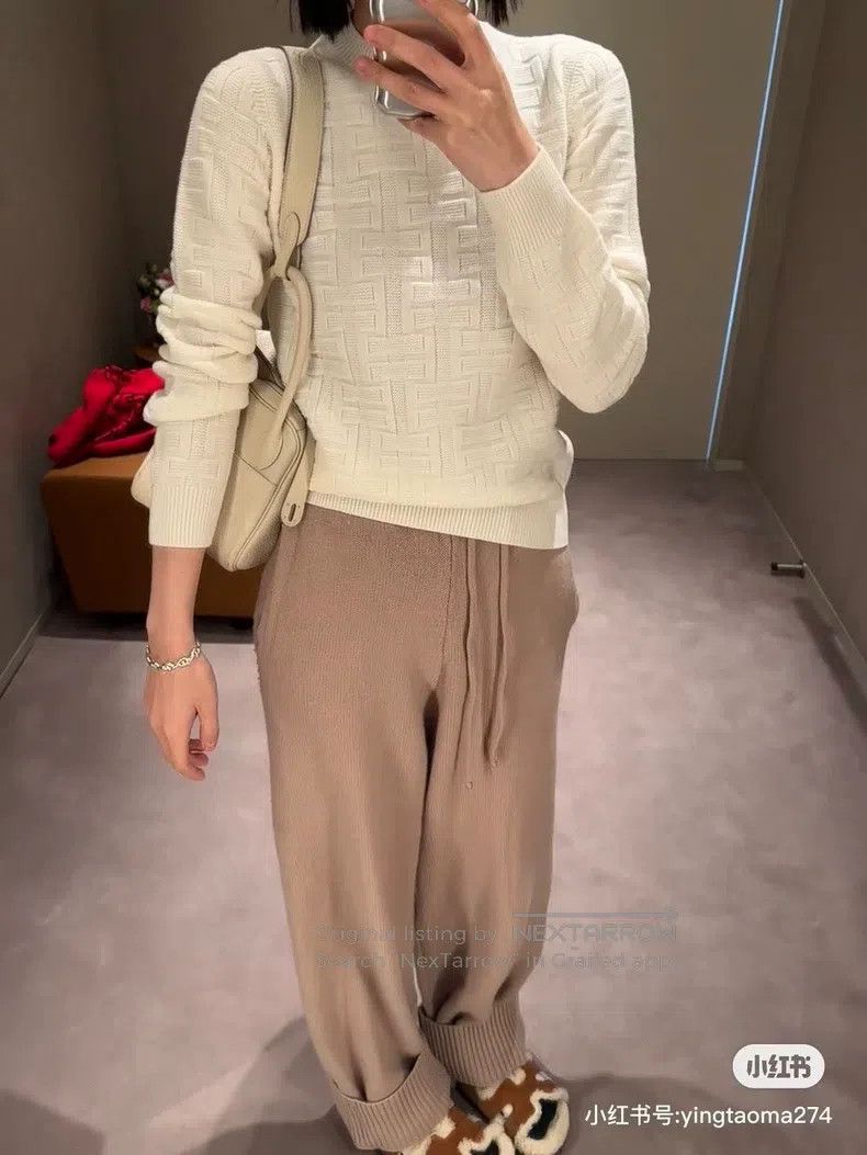 Hermes Hermes Beige Sweater Size XS / US 0-2 / IT 36-38 - 7 Thumbnail